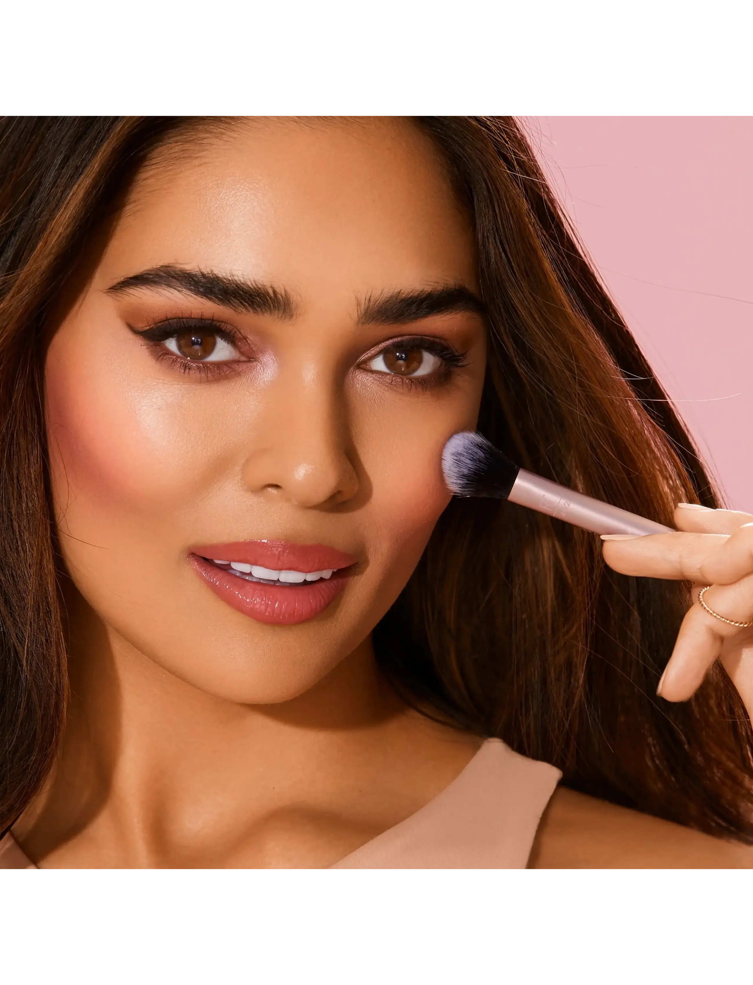 Real Techniques - Real Techniques Setting Brush Multilingual - makeup - pink - 2