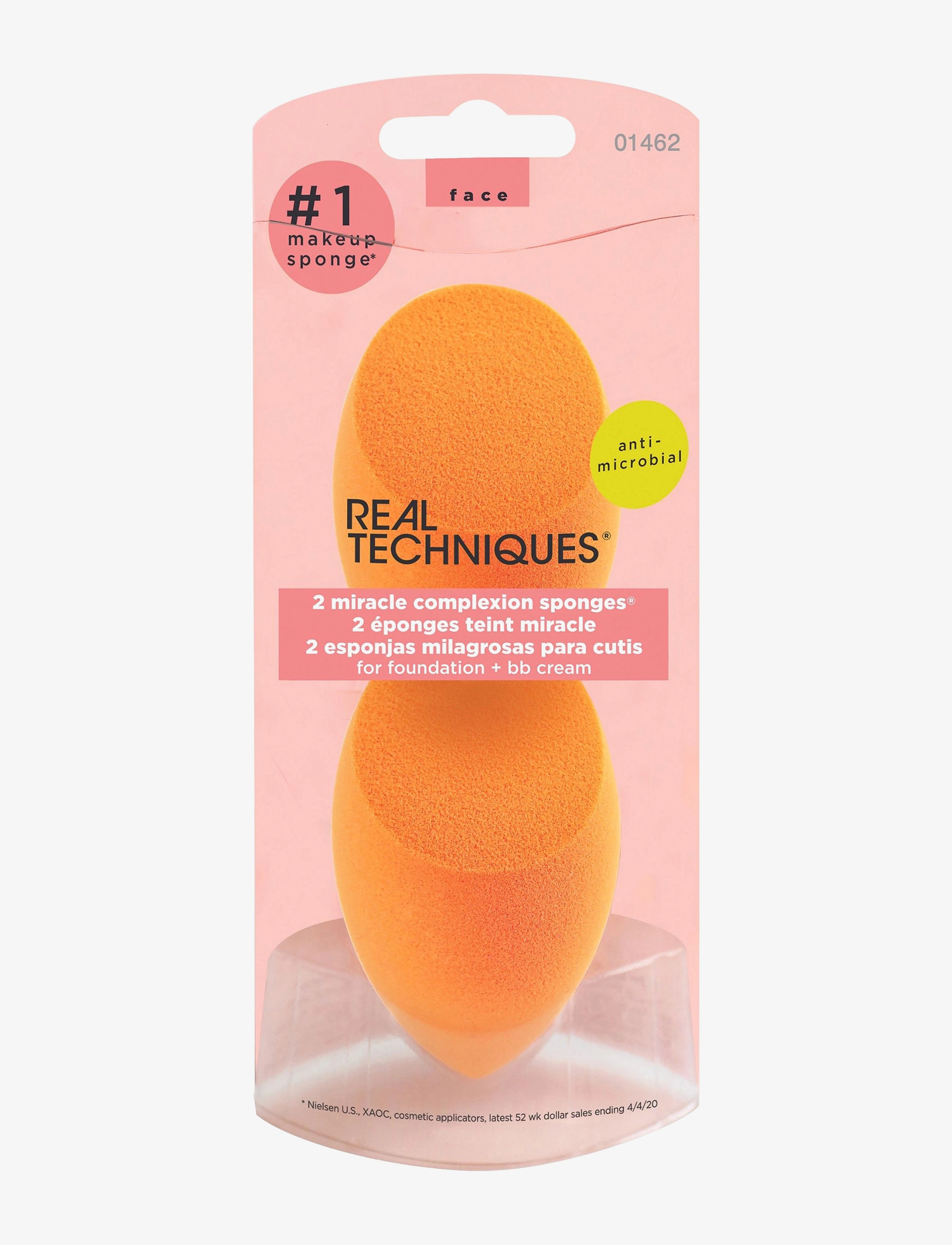 Real Techniques - Real Techniques 2 Pk Mircle Complex Spng Mltlg - orange - 1