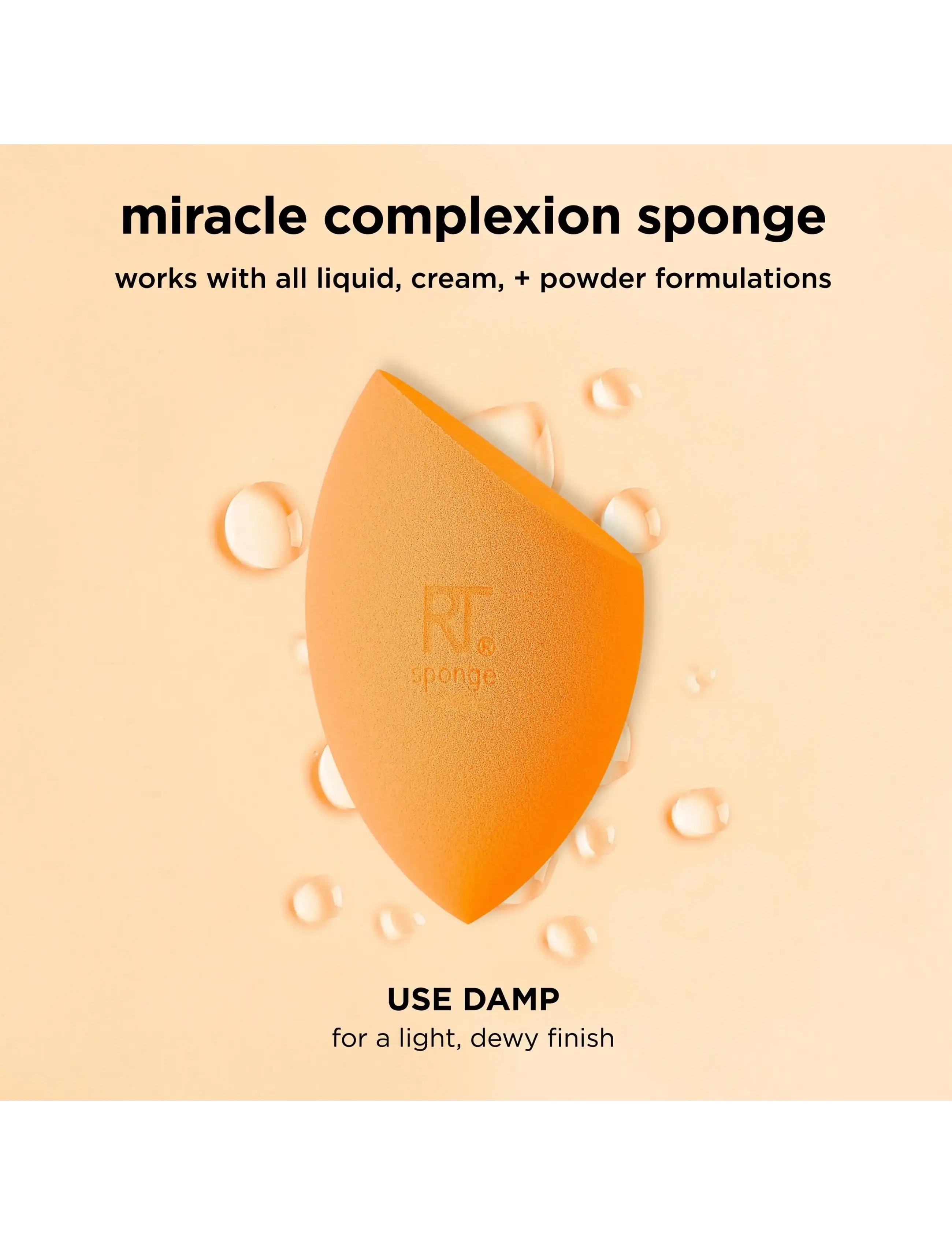 Real Techniques - Real Techniques 4 Miracle Complexion Sponges - makeup - orange - 3