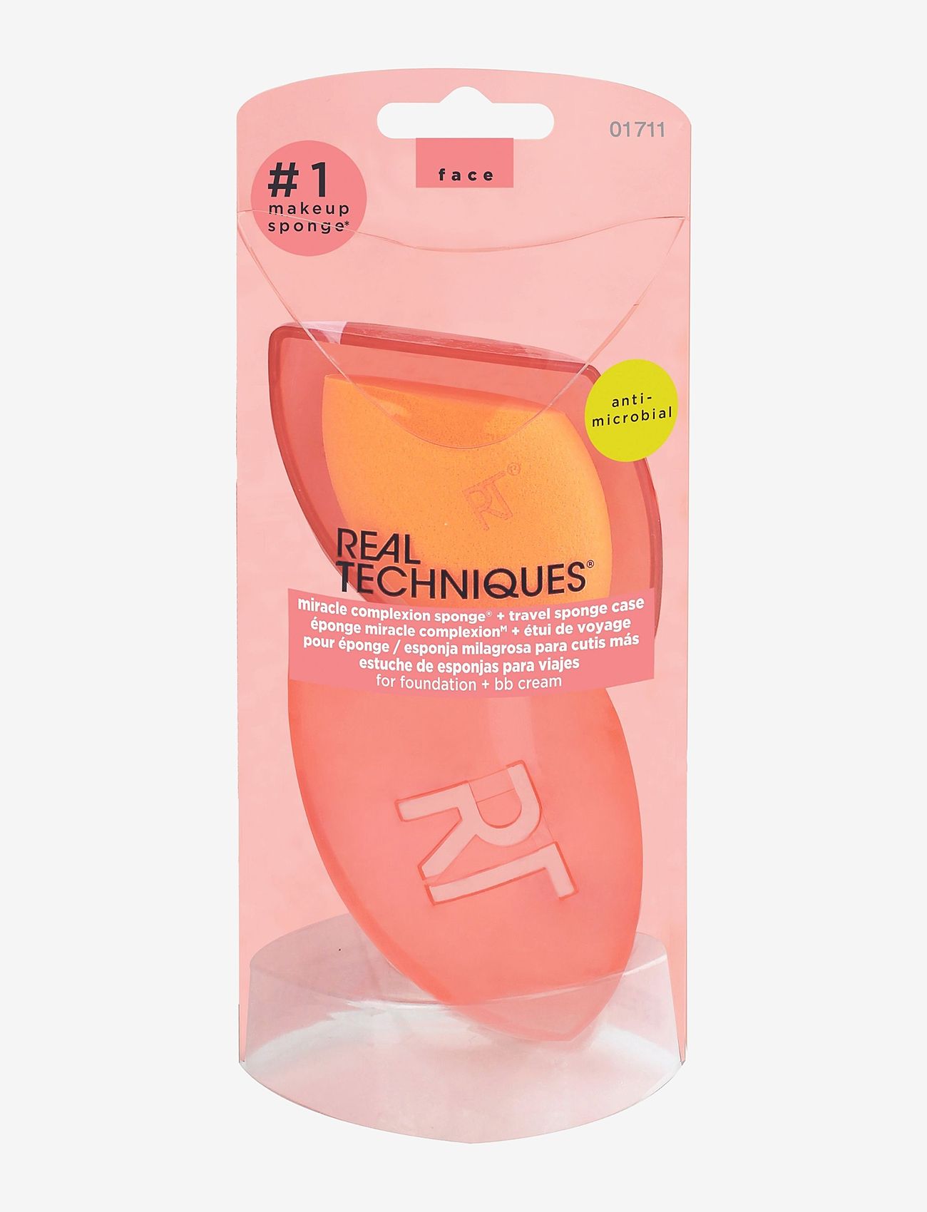 Real Techniques - Real Techniques Miracle Complexion Sponge & Travel Case - gavesæt - orange - 1