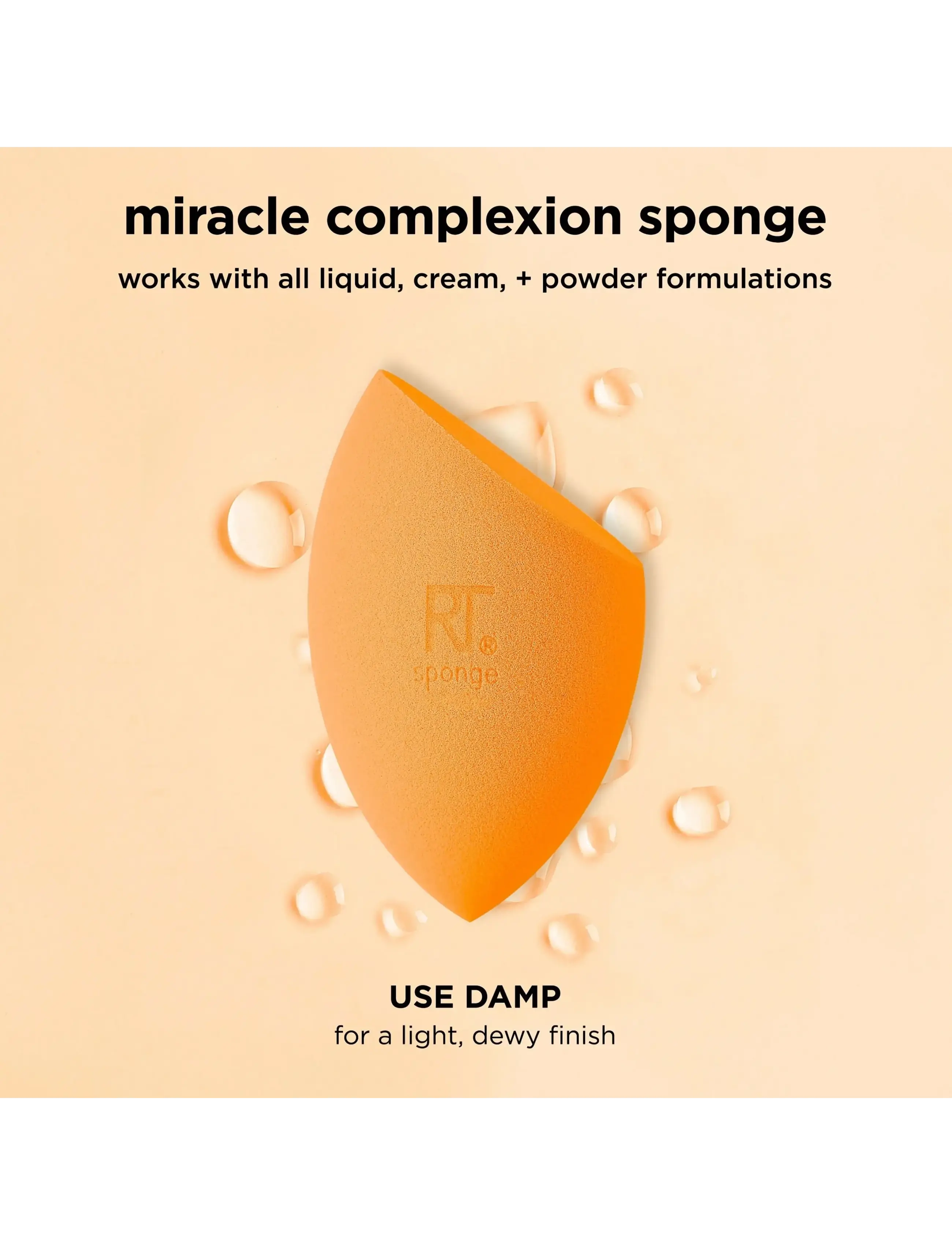 Real Techniques - Real Techniques Miracle Complexion Sponge & Travel Case - makeup - orange - 5