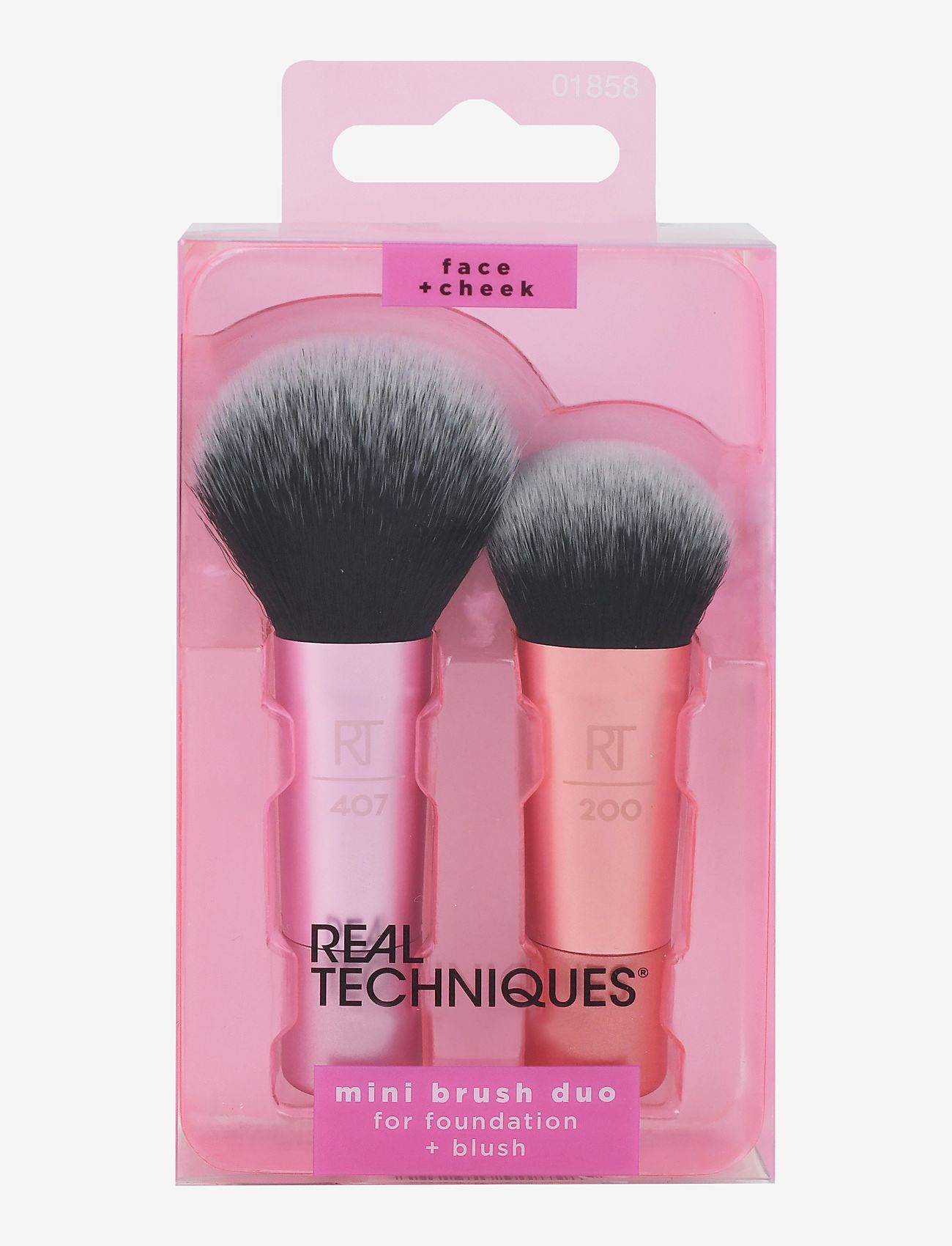 Real Techniques - Real Techniques Mini Brush Duo - foundation børster - no colour - 0