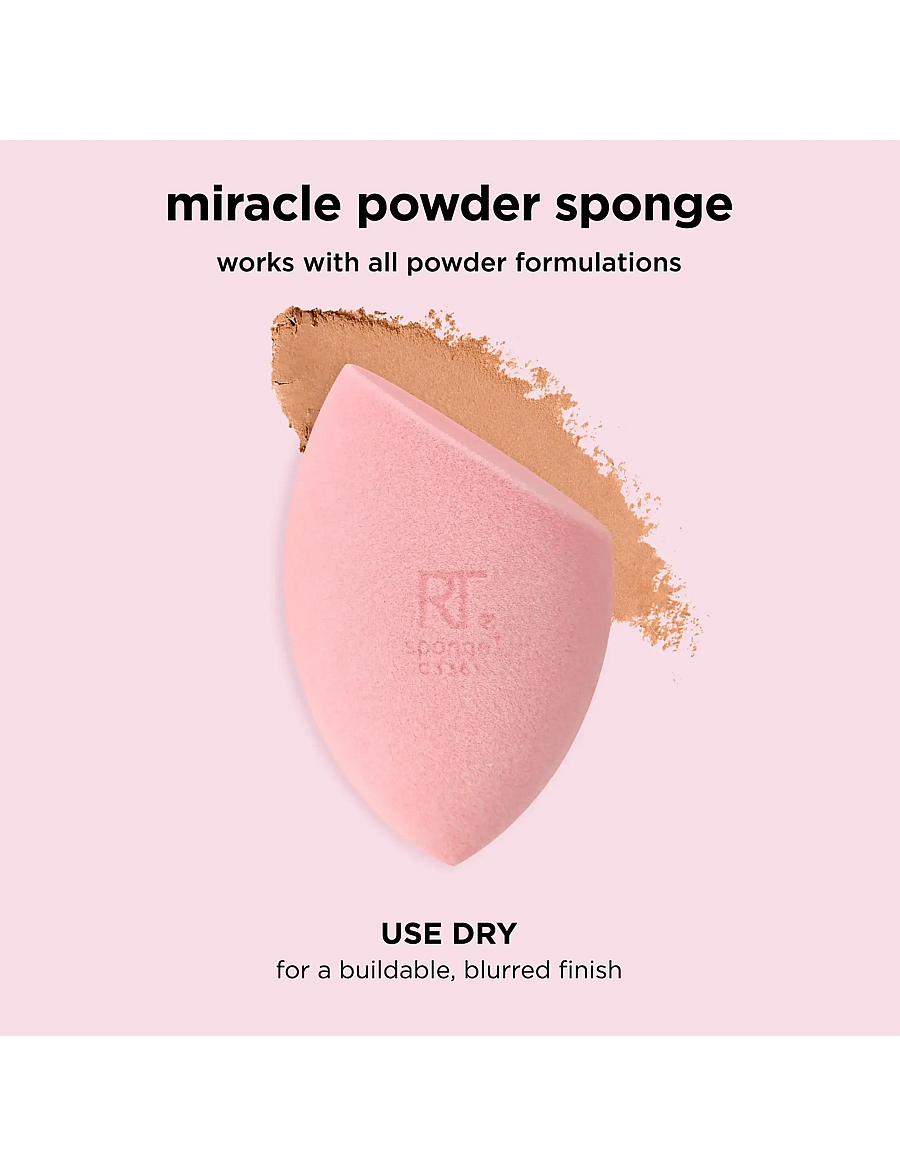 Real Techniques - miracle powder sponge - makeup - pink - 3