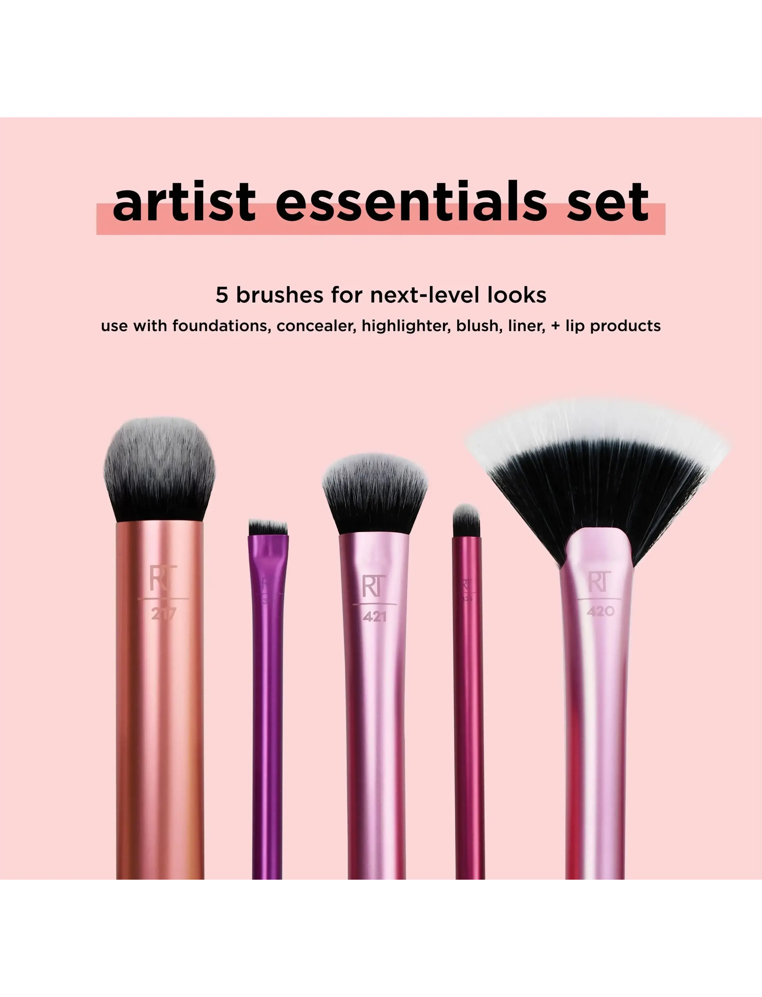 Real Techniques - artist essentials - smink - pink - 1