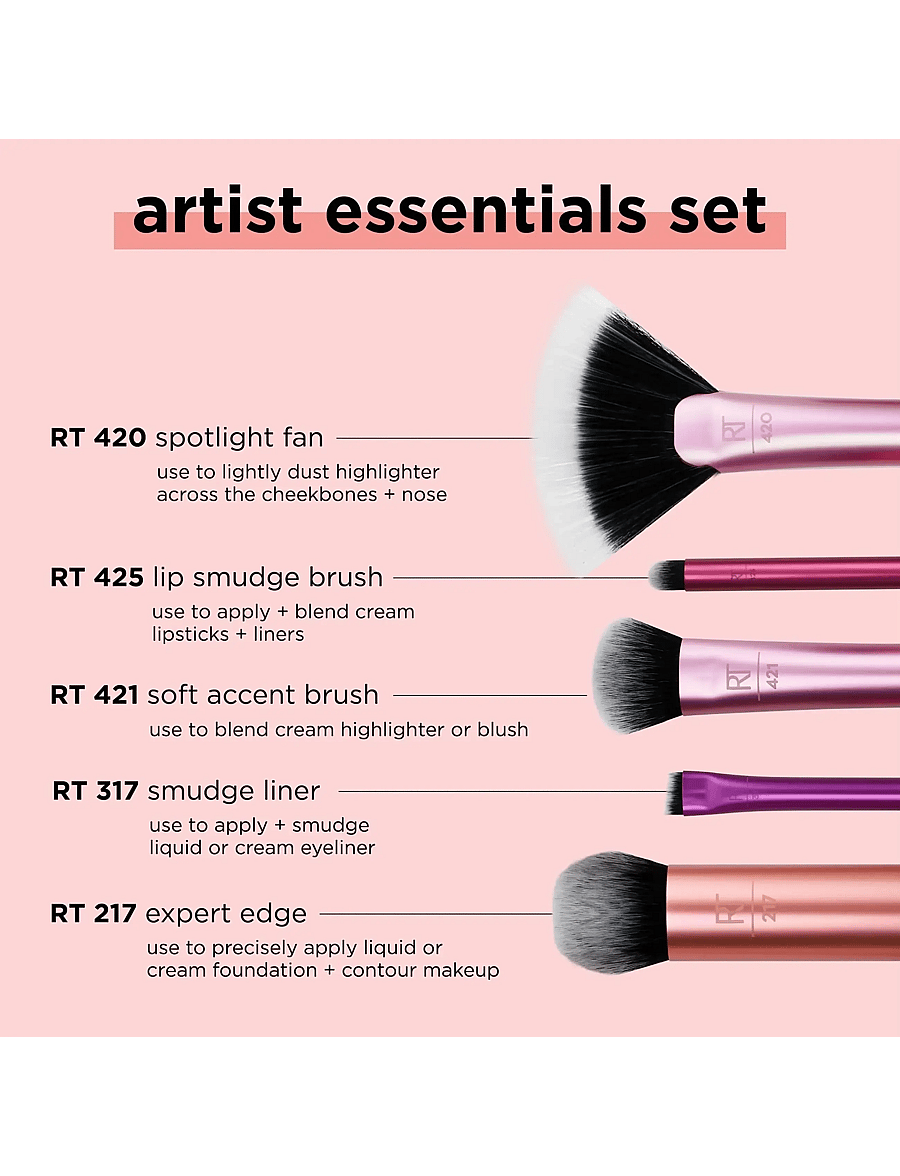 Real Techniques - artist essentials - makeup - pink - 2
