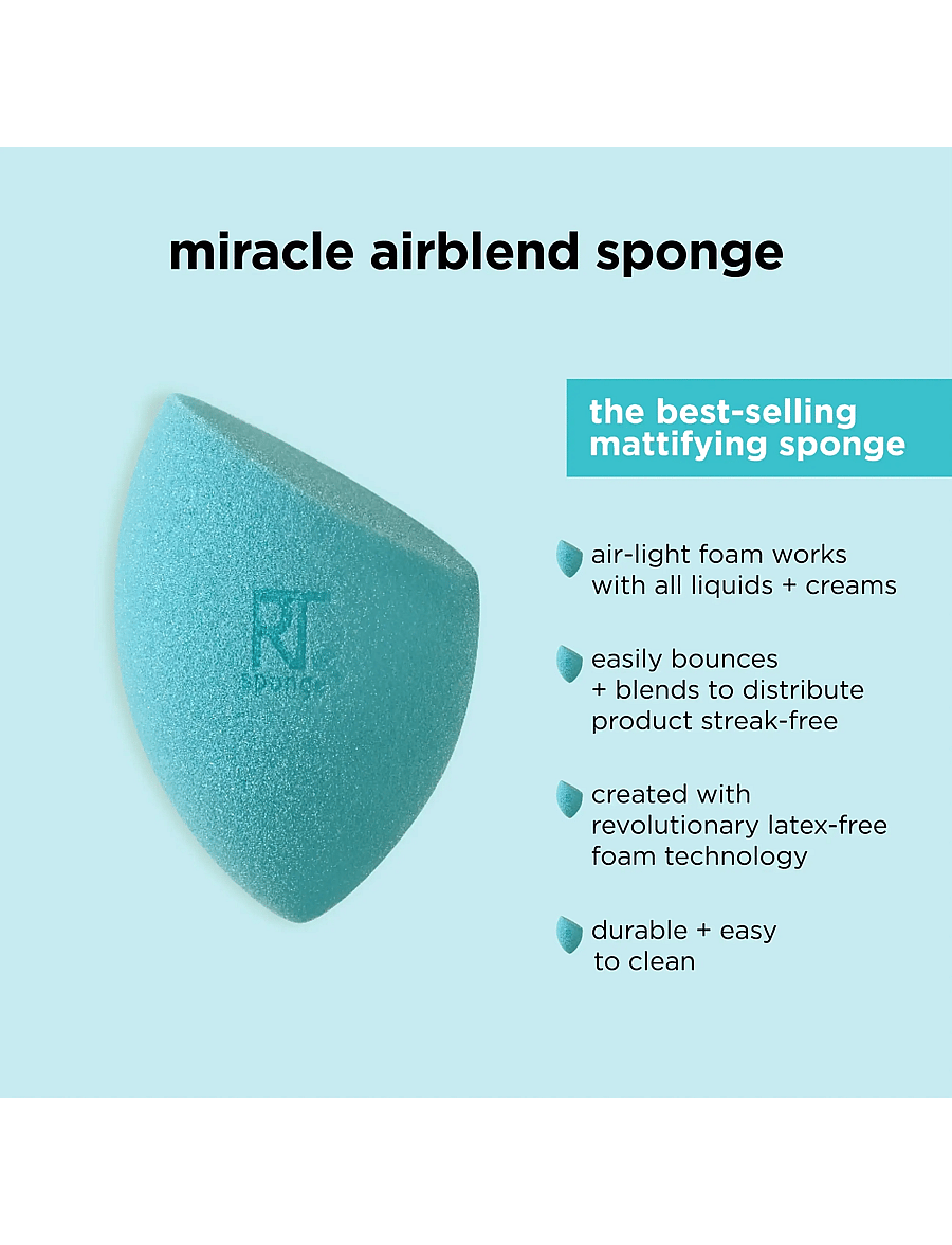Real Techniques - Real Techniques Miracle AirBlend Sponge+ - makeup - no colour - 4