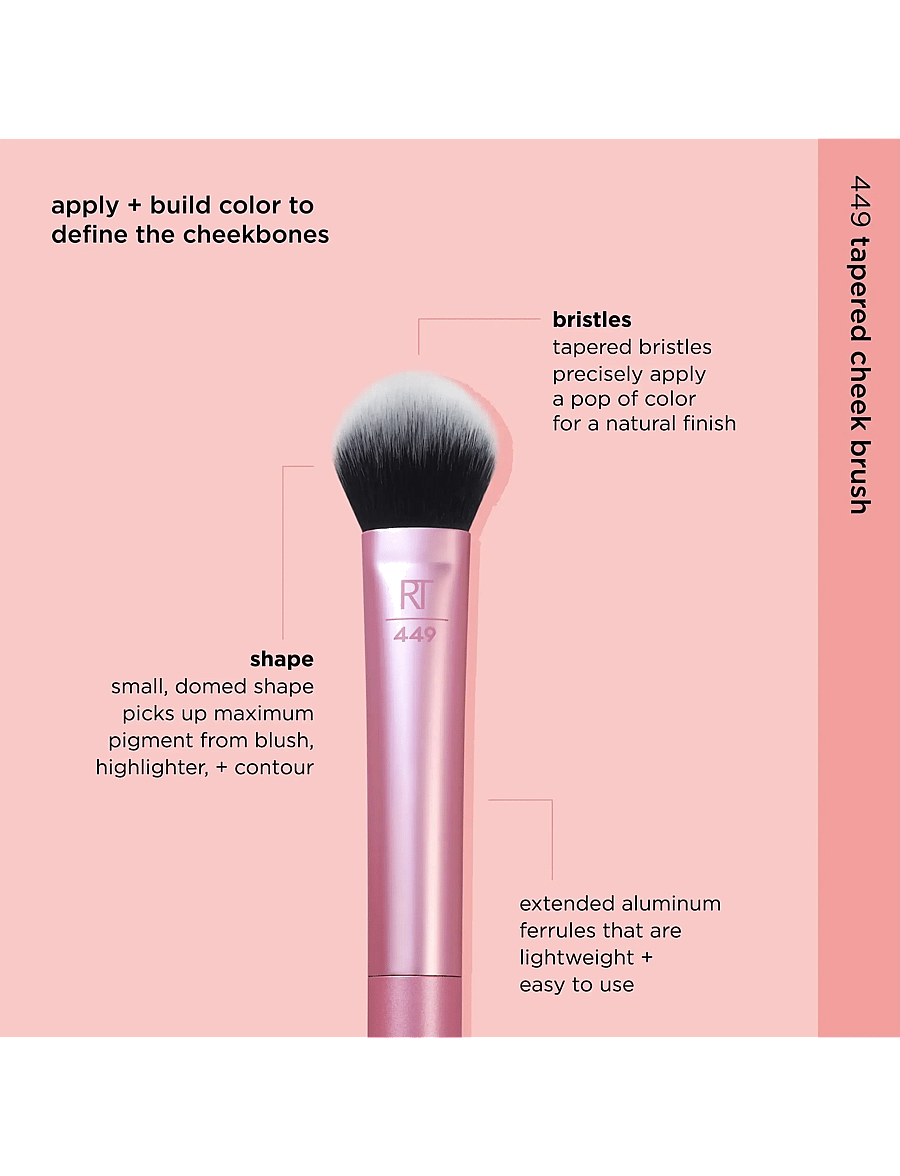 Real Techniques - Real Techniques Tapered Cheek Brush - makeup - no colour - 2