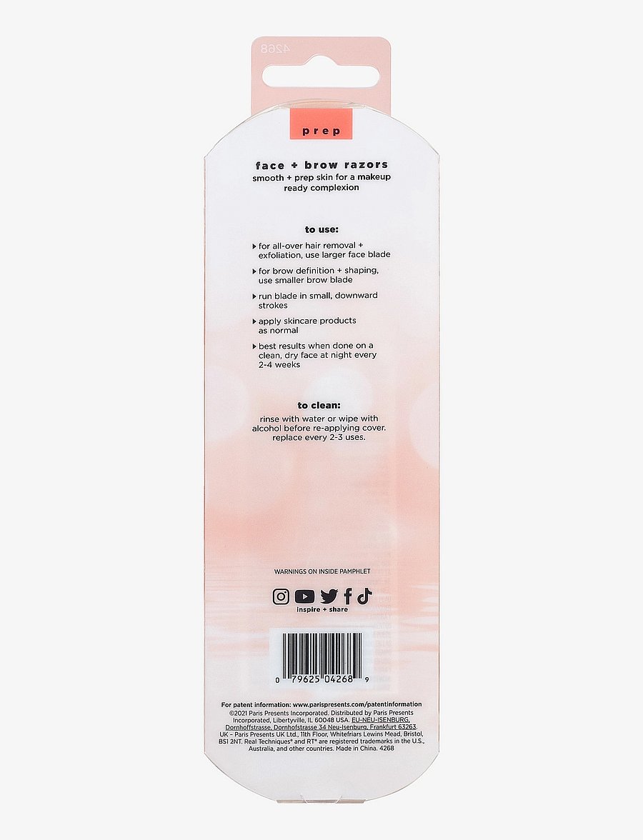 Real Techniques - Real Techniques Face and Brow Razors - pardlid - no colour - 2