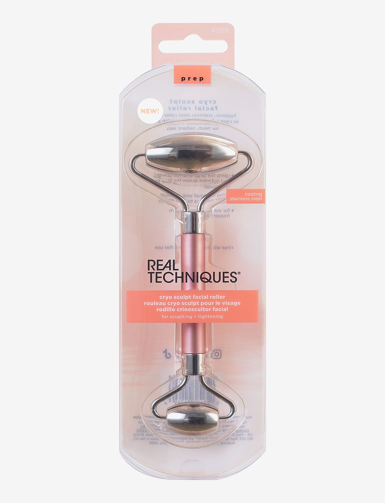 Real Techniques - Real Techniques Cryo Sculpt Facial Roller - gua sha & face rollers - no colour - 1