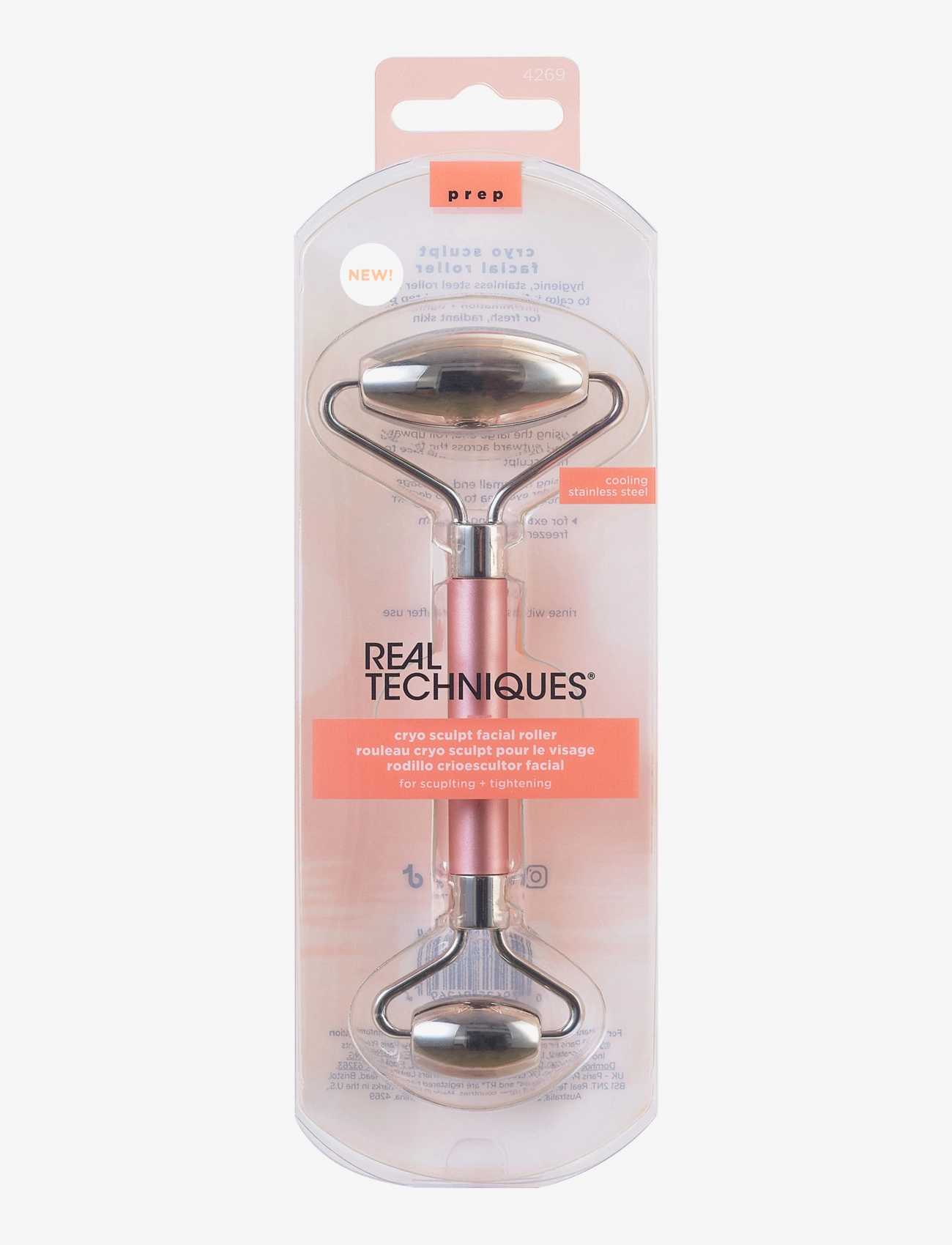 Real Techniques - Real Techniques Cryo Sculpt Facial Roller - gua shad ja näorullid - no colour - 1