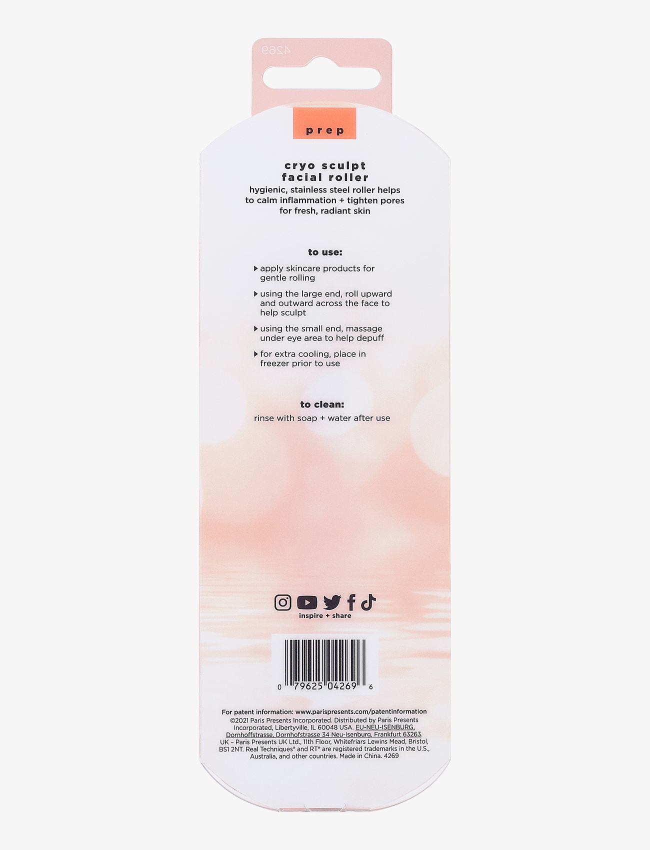 Real Techniques - Real Techniques Cryo Sculpt Facial Roller - gua sha & face rollers - no colour - 2