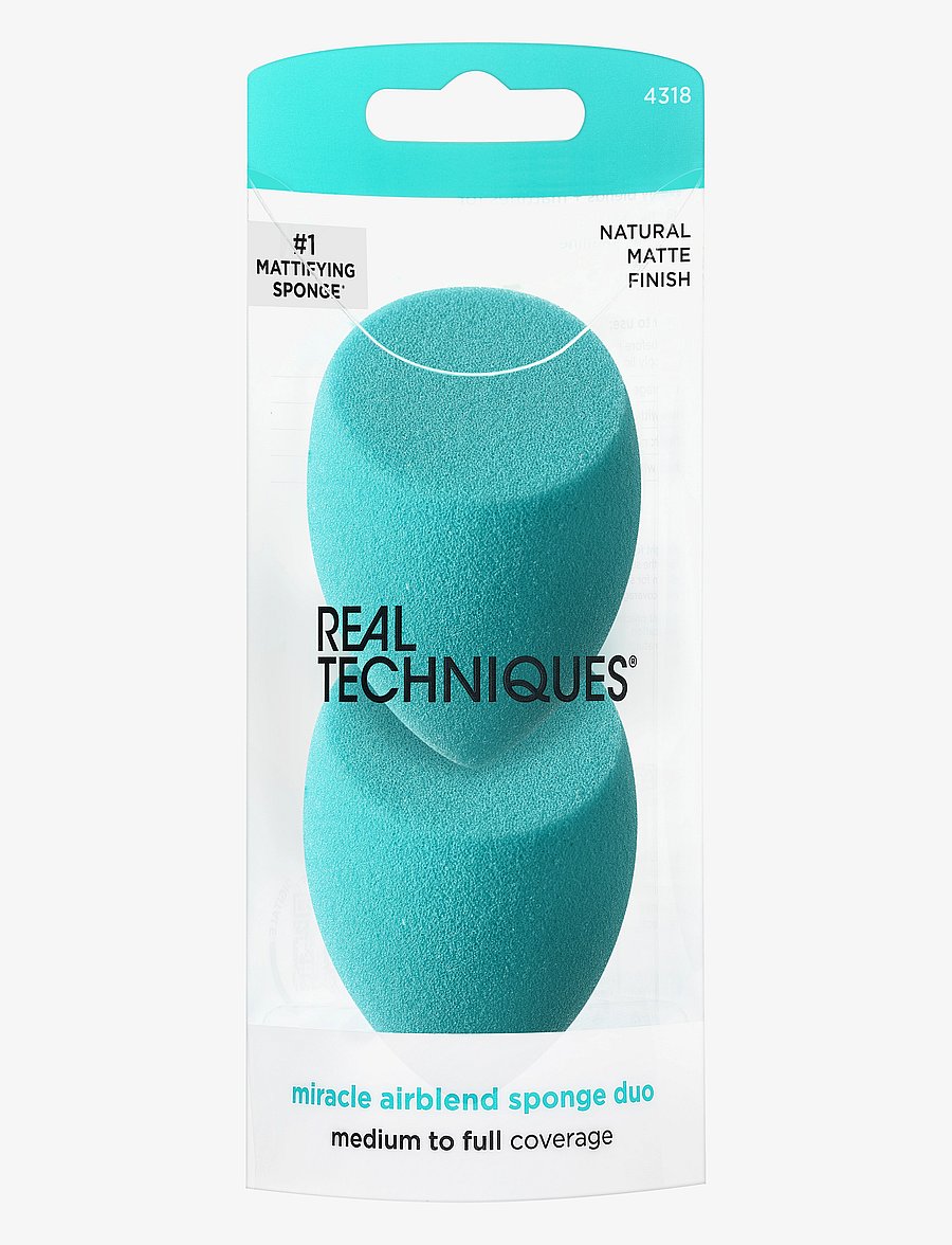 Real Techniques - Miracle Airblend Sponge 2 pack - blue - 0