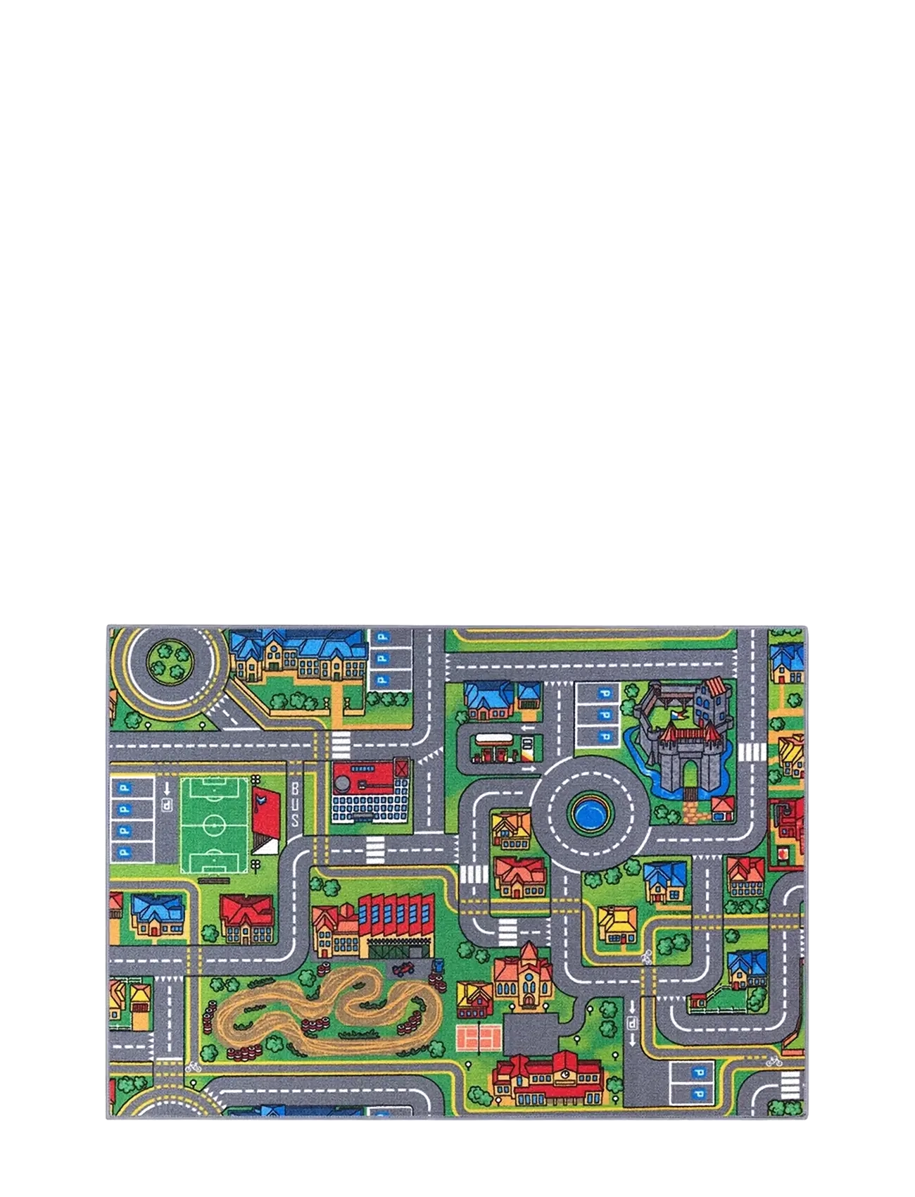 Rebel Roads City Life Playmat - 95 x 133 cm - Tæpper - MULTI COLOURED / multi