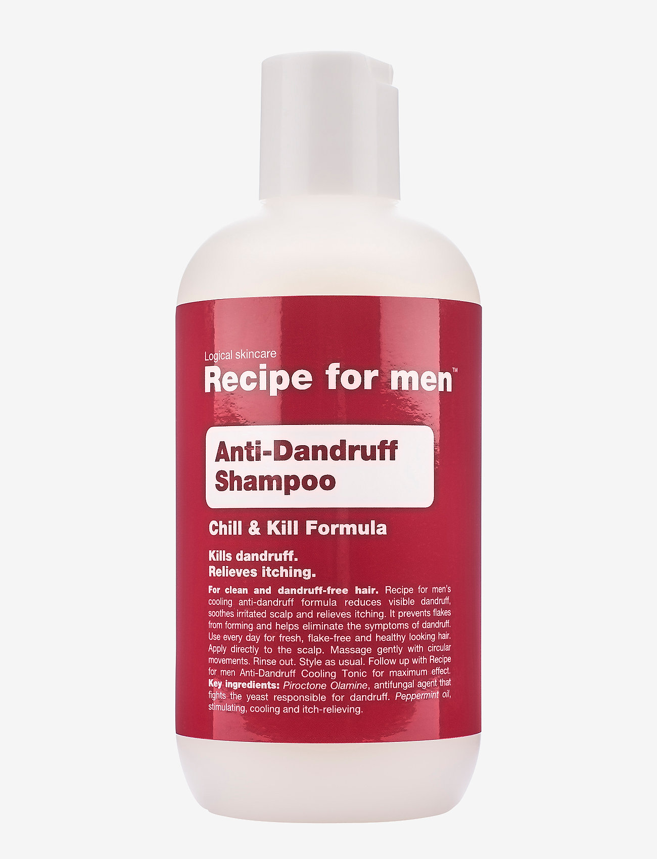 Recipe for Men Recipe Anti-Dandruff Shampoo, Shampoo, Nude, Str: 250 ml