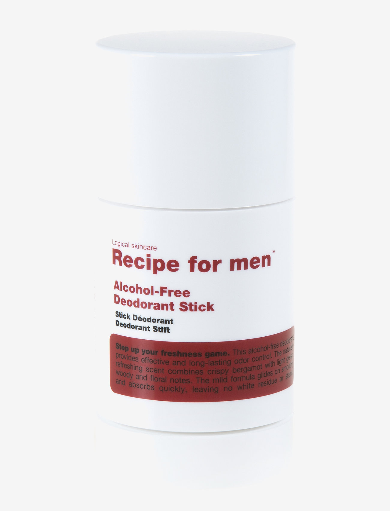 Recipe for Men Recipe Deodorant Stick, Sticks, Nude, Str: 75 ml