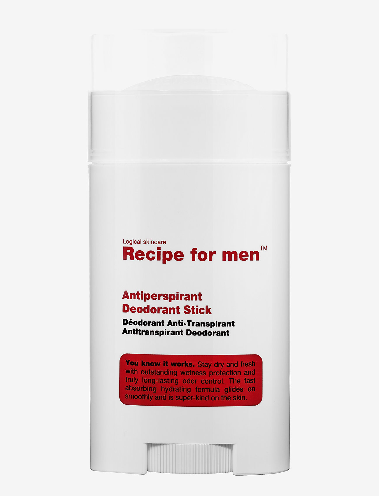 Recipe for Men - Recipe Antiperspirant Deodorant Stick - dezodorantas - clear - 0