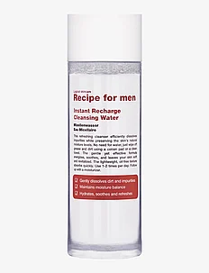 Instant Recharge Cleansing Water, Recipe for Men