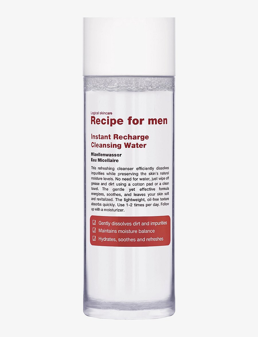 Recipe for Men - Instant Recharge Cleansing Water - nahahooldus - no colour - 0