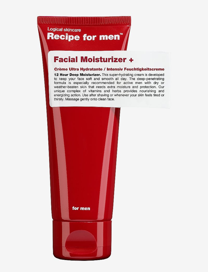 Recipe for Men - Recipe Facial Moisturizer + - niisutajad - clear - 0