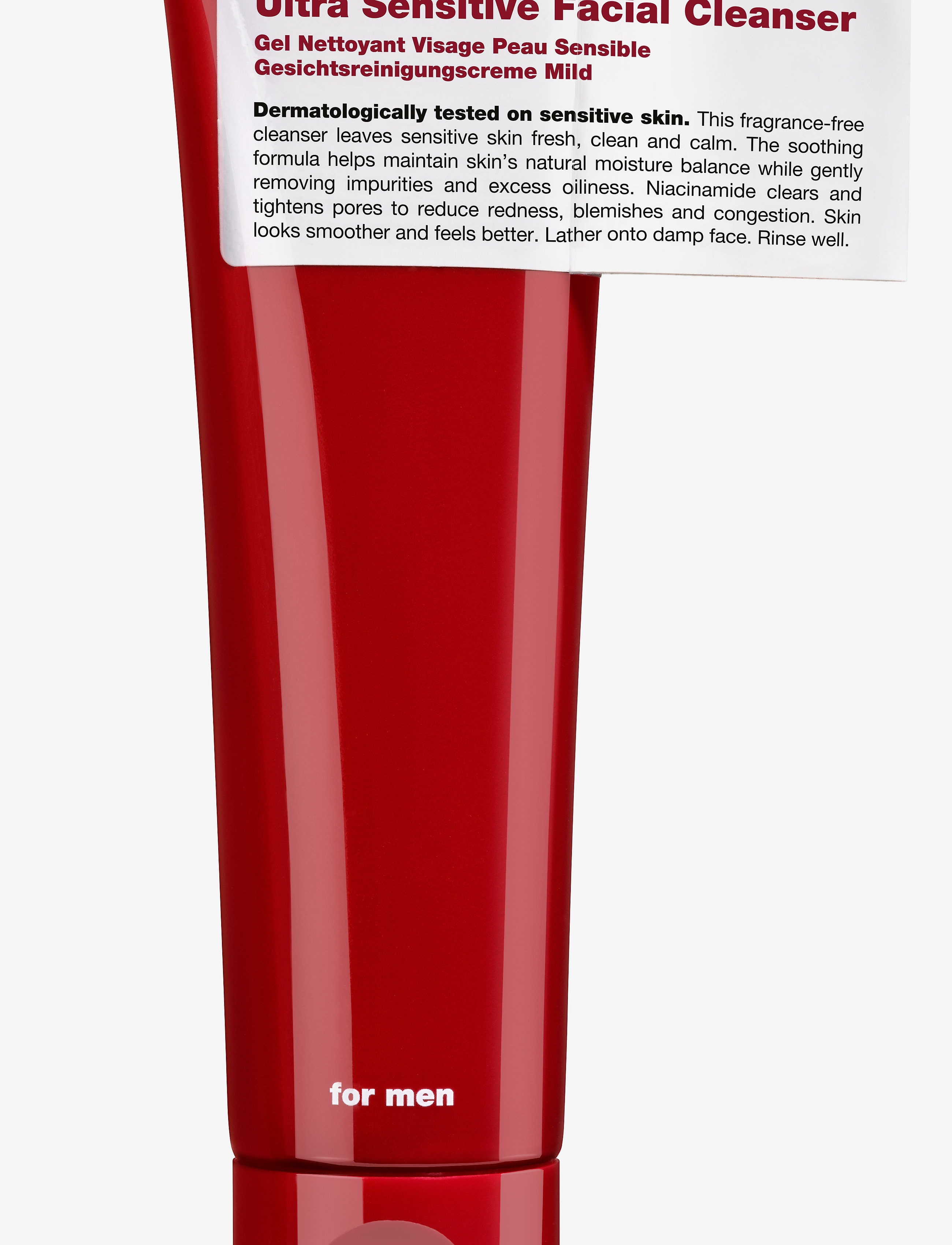 Recipe for Men Recipe Ultra Sensitive Facial Cleanser, 100 ml, Nude, Ansigt > Ansigtsvask, Herre