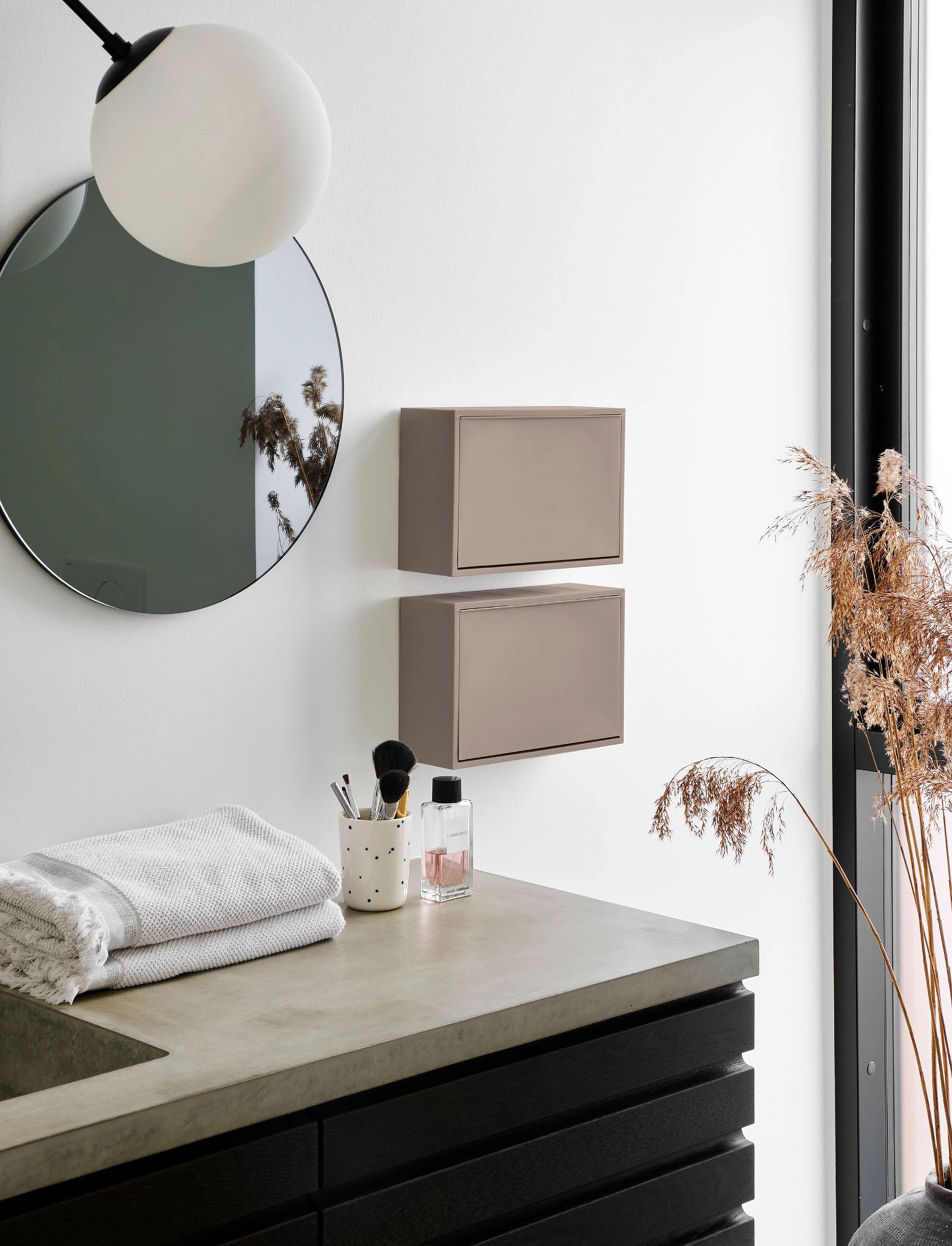 ReCollector Stilfuld Vægmonteret Toiletspand, 4 L, Brown, Opbevaring > Papirkurve, Unisex
