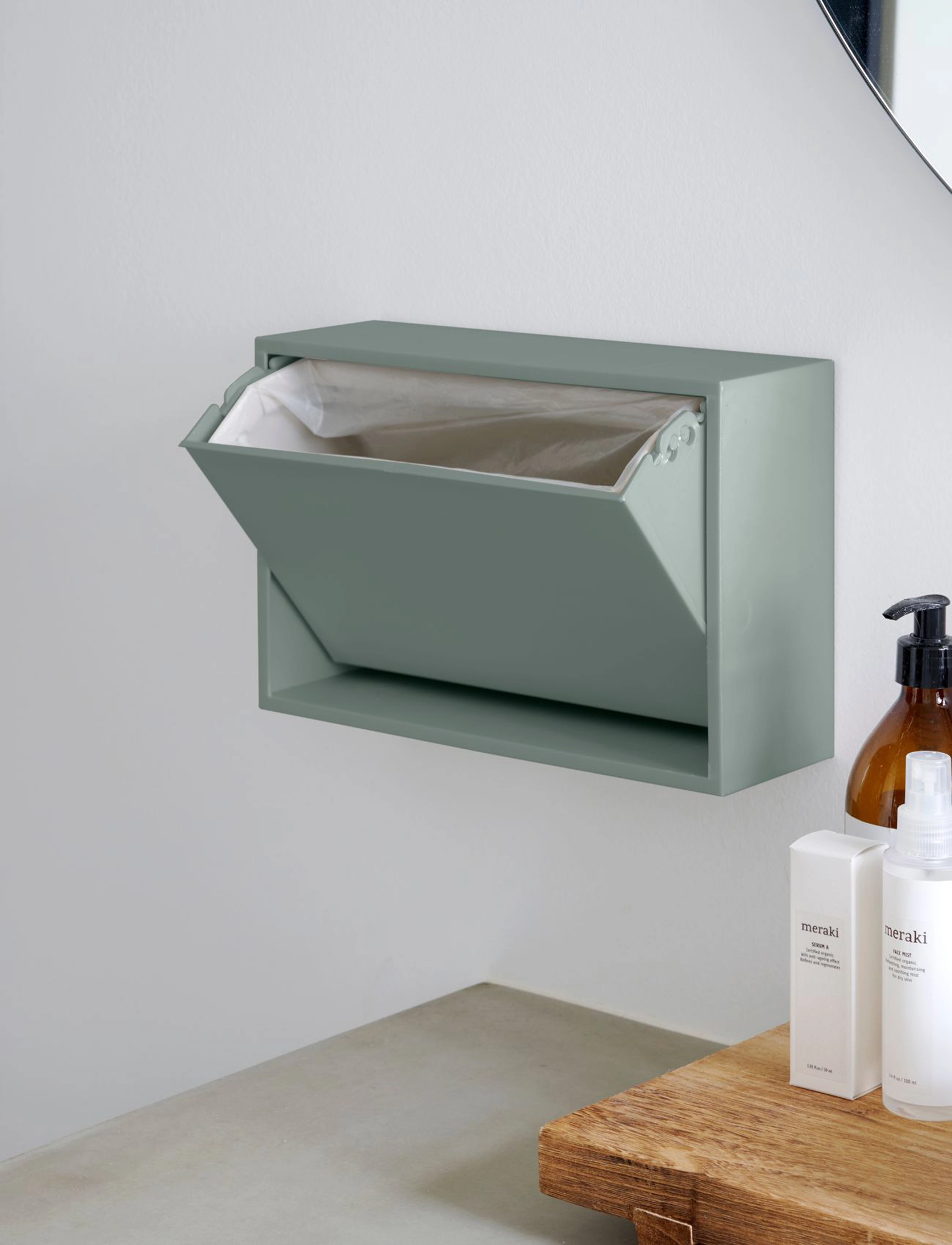 ReCollector Stilfuld Vægmonteret Toiletspand, 4 L, Storage, Blau - Paper Bins, Homeware