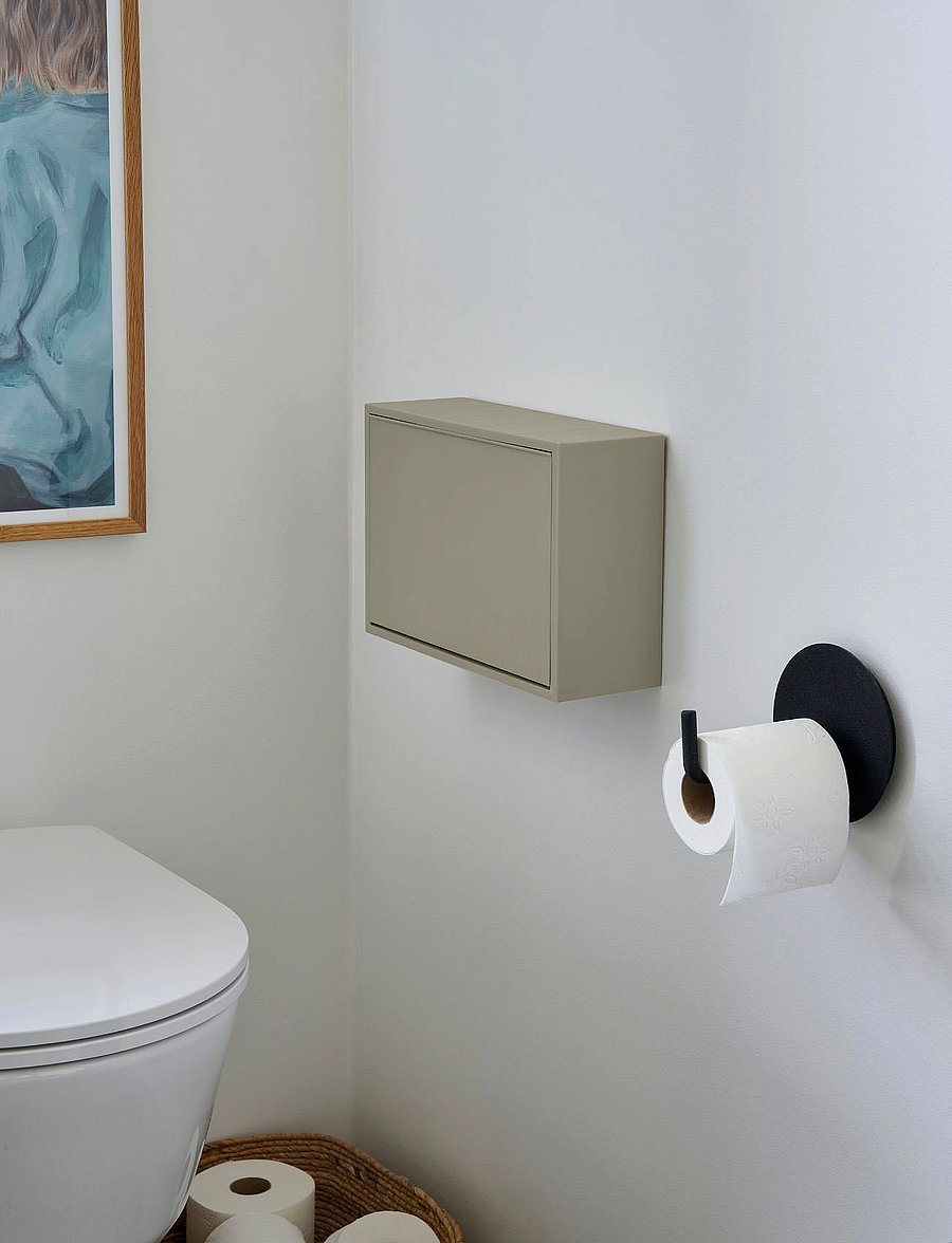 ReCollector - Stylish wall-mounted toilet bin - paberi prügikastid - oak green - 0