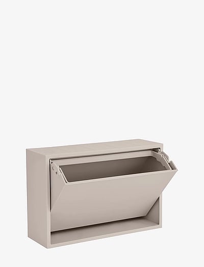 ReCollector Stilfuld vægmonteret toiletspand - Papirkurve & Skraldespande - SILVER CLOUD GREY / beige