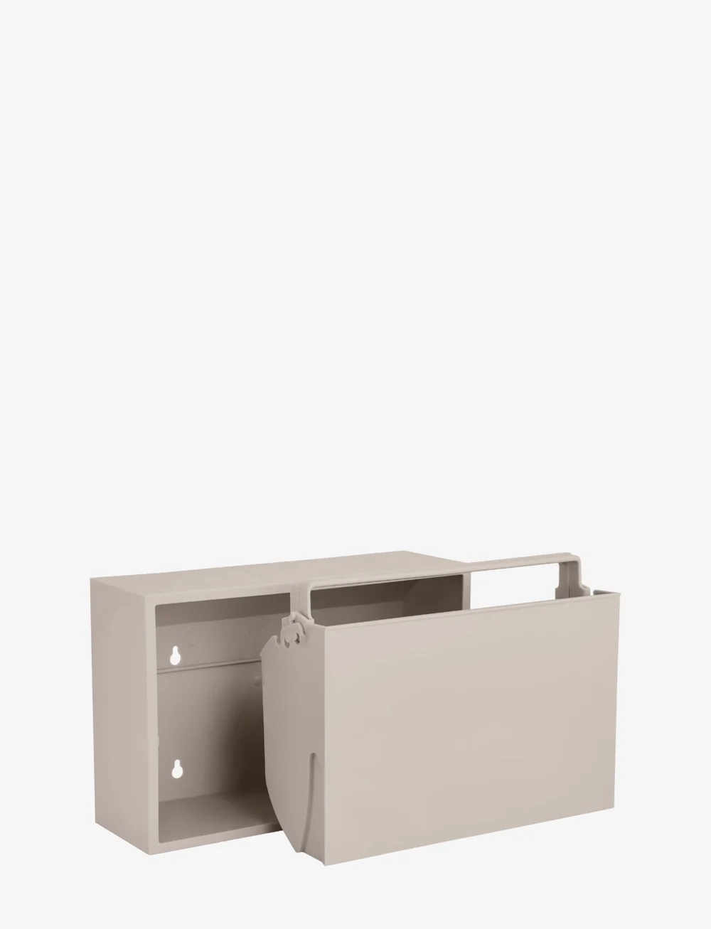 ReCollector - Stylish wall-mounted toilet bin - vannitoa sisustus - silver cloud grey - 2