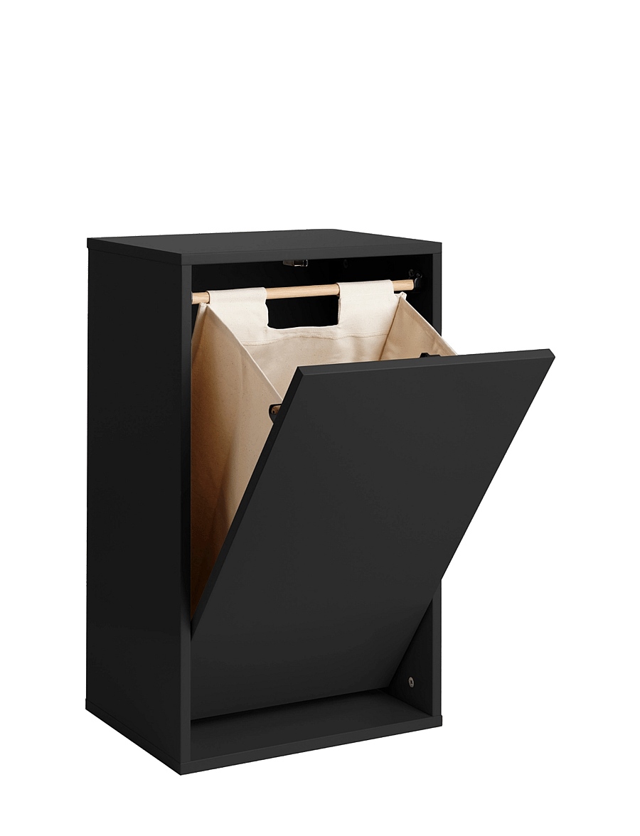 ReCollector - Smart wall-mounted laundry basket - wäschekörbe - black raven - 1