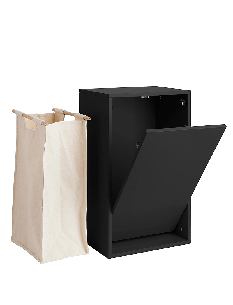 ReCollector - Smart wall-mounted laundry basket - black raven - 4