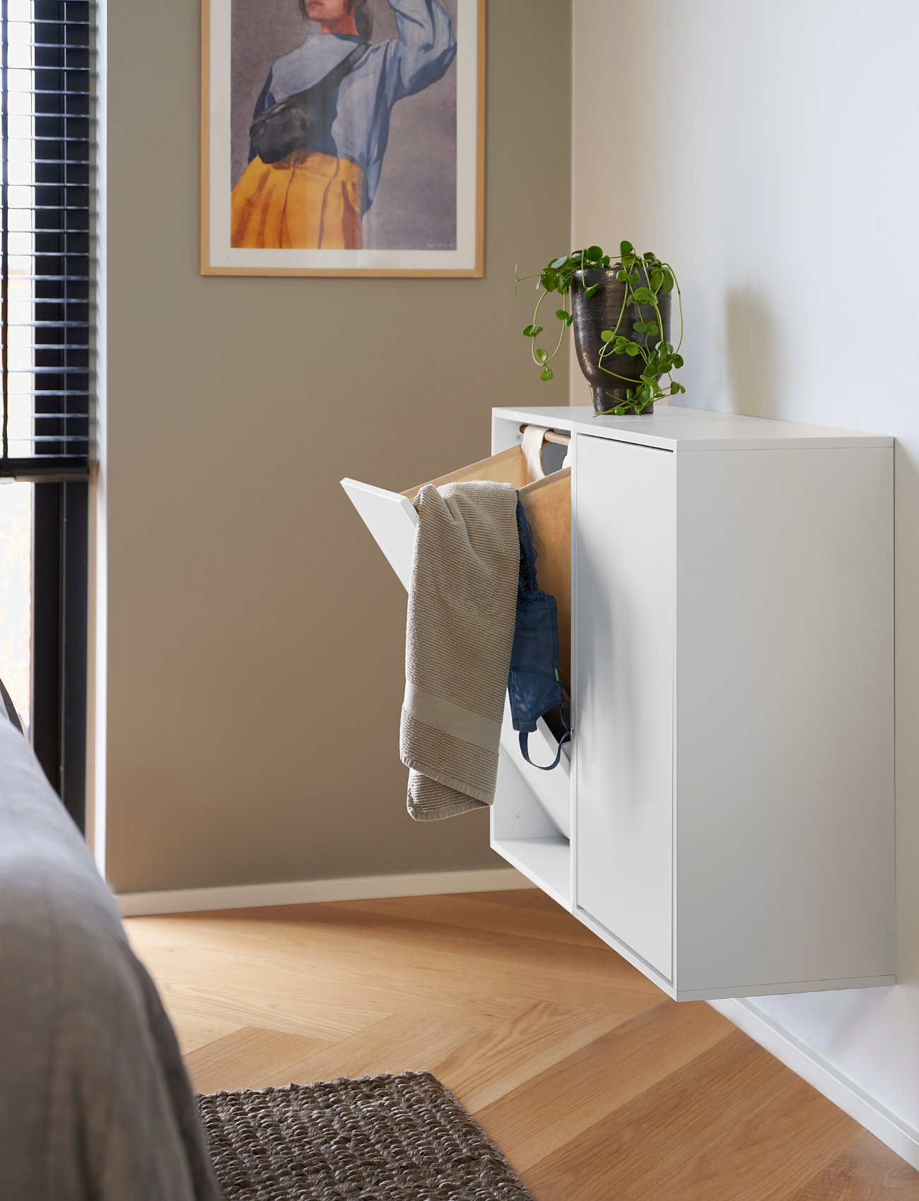 ReCollector - Smart väggmonterad tvättkorg - köp efter pris - brilliant white - 1