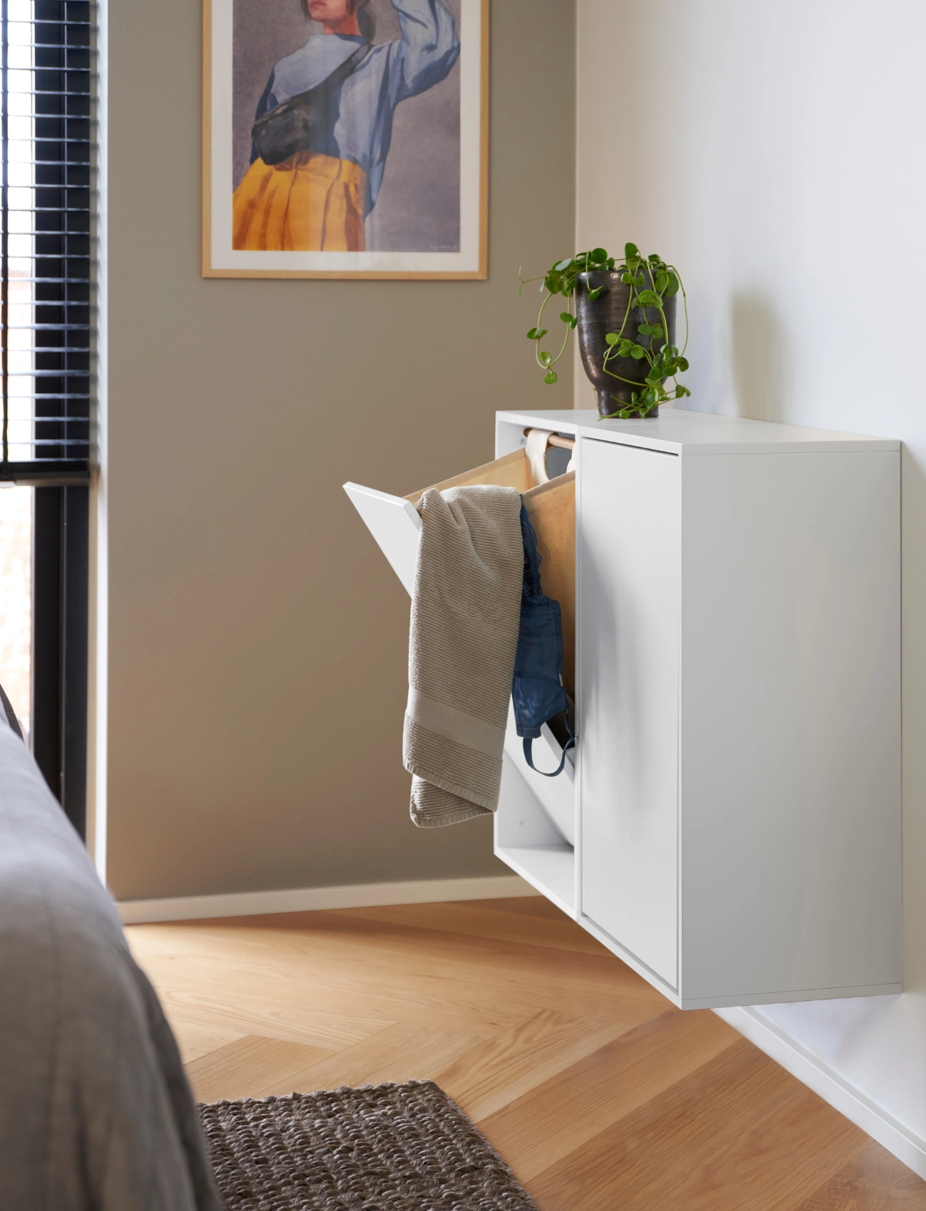 ReCollector - Smart väggmonterad tvättkorg - tvättkorgar - brilliant white - 2