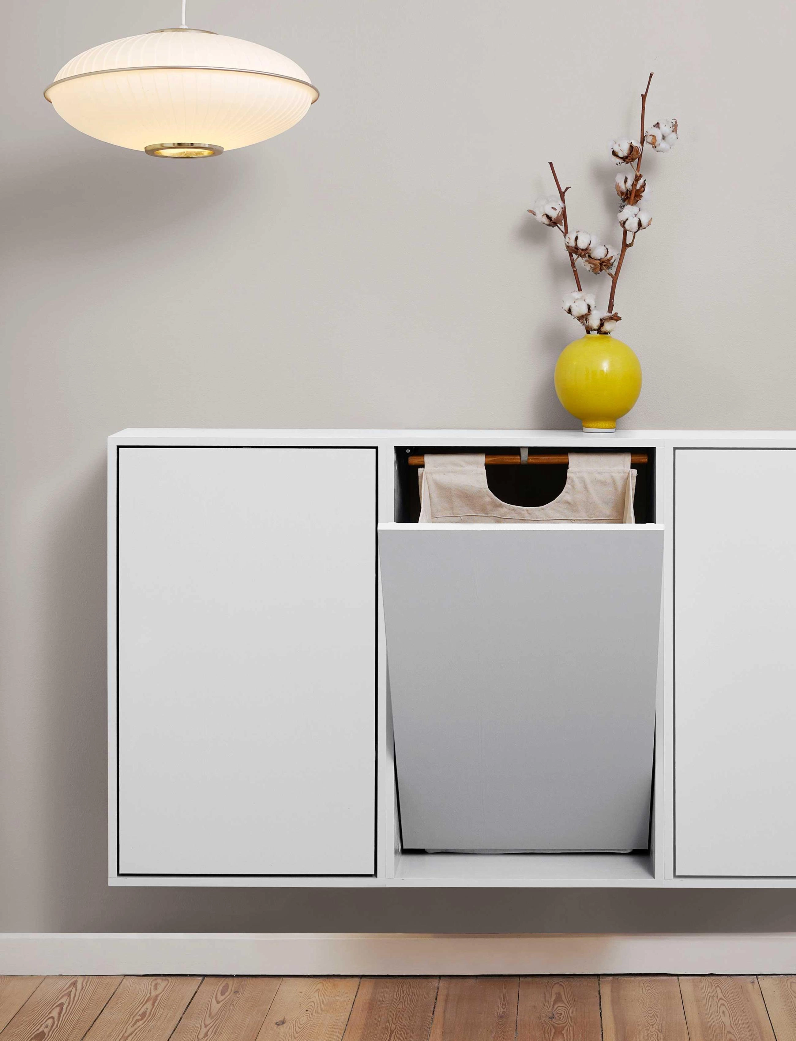 ReCollector Smart Vægmonteret Vasketøjskurv, 43X70X30 cm, Storage, Weiß - Laundry Baskets, Homeware