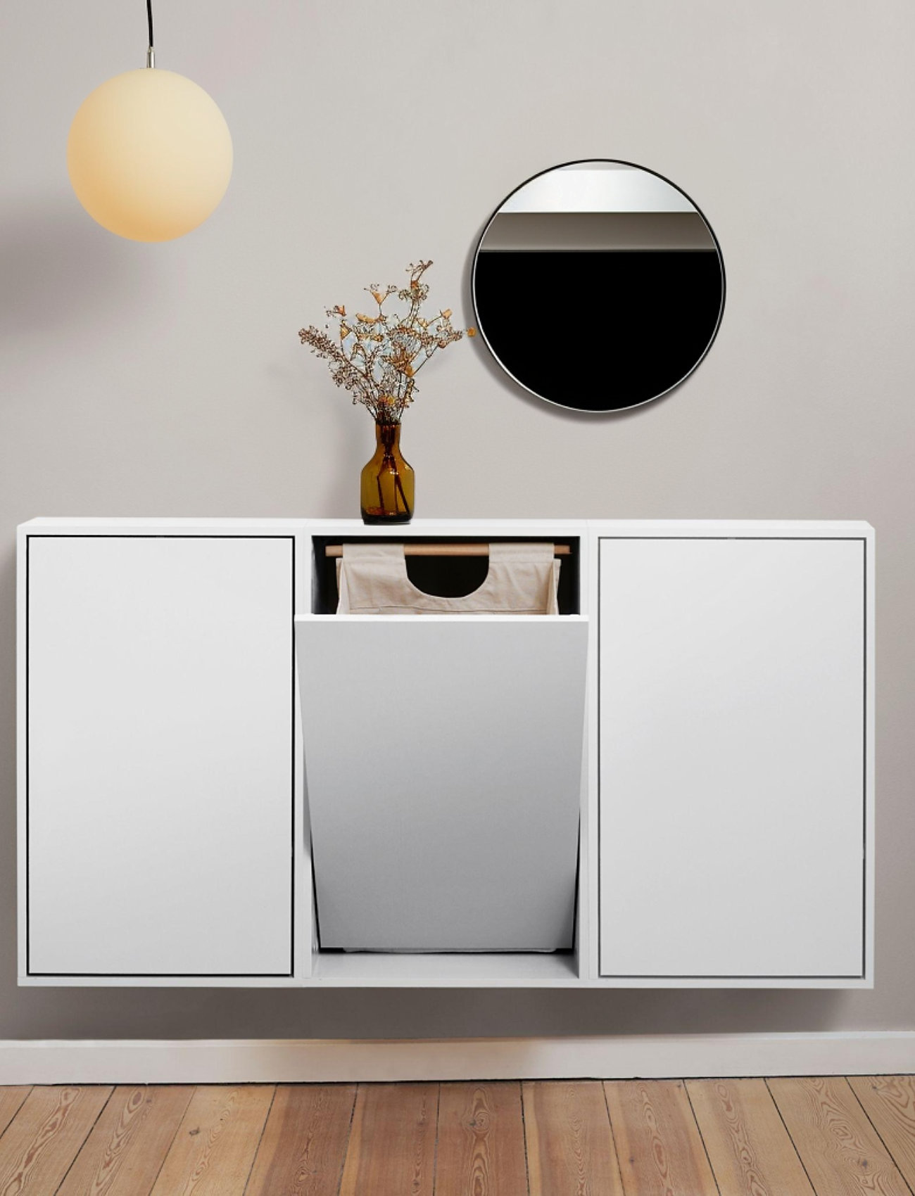 ReCollector - Smart väggmonterad tvättkorg - köp efter pris - brilliant white - 2