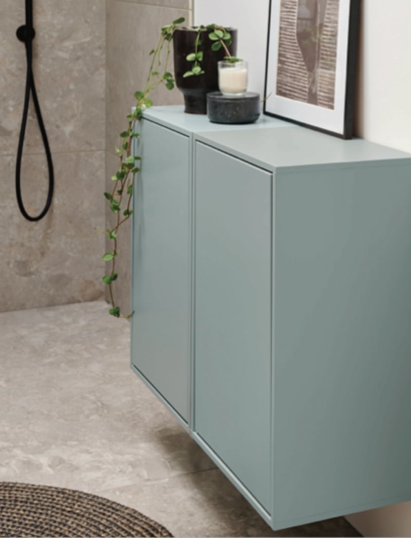 ReCollector - Smart wall-mounted laundry basket - iron blue - 3