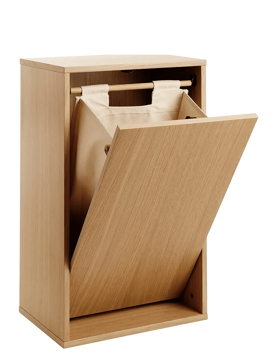 ReCollector - Smart wall-mounted laundry basket - pesukorvid - nordic oak - 1