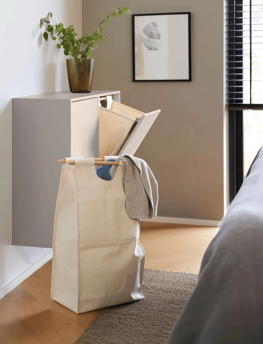ReCollector - Smart wall-mounted laundry basket - pesukorvid - silver cloud grey - 3