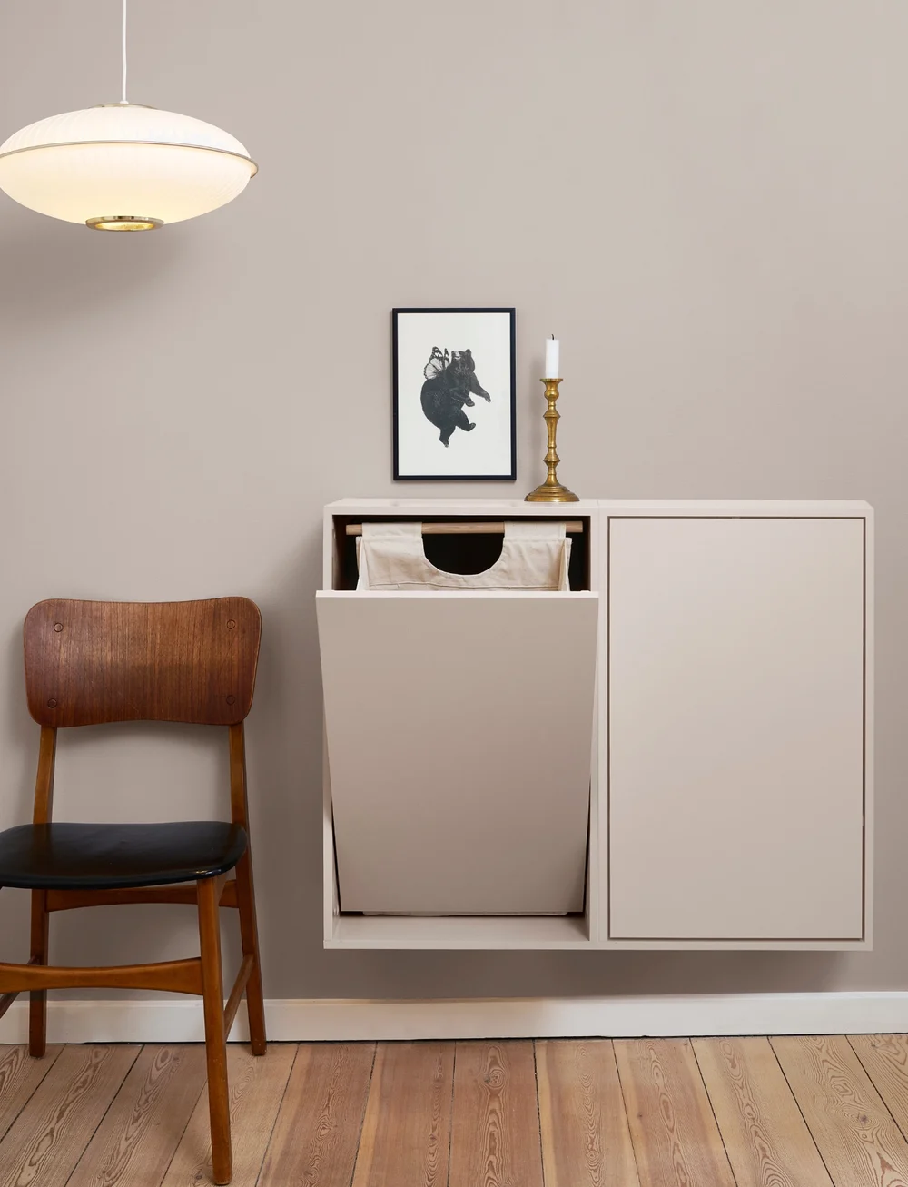 ReCollector - Smart wall-mounted laundry basket - Þvottakörfur - silver cloud grey - 3
