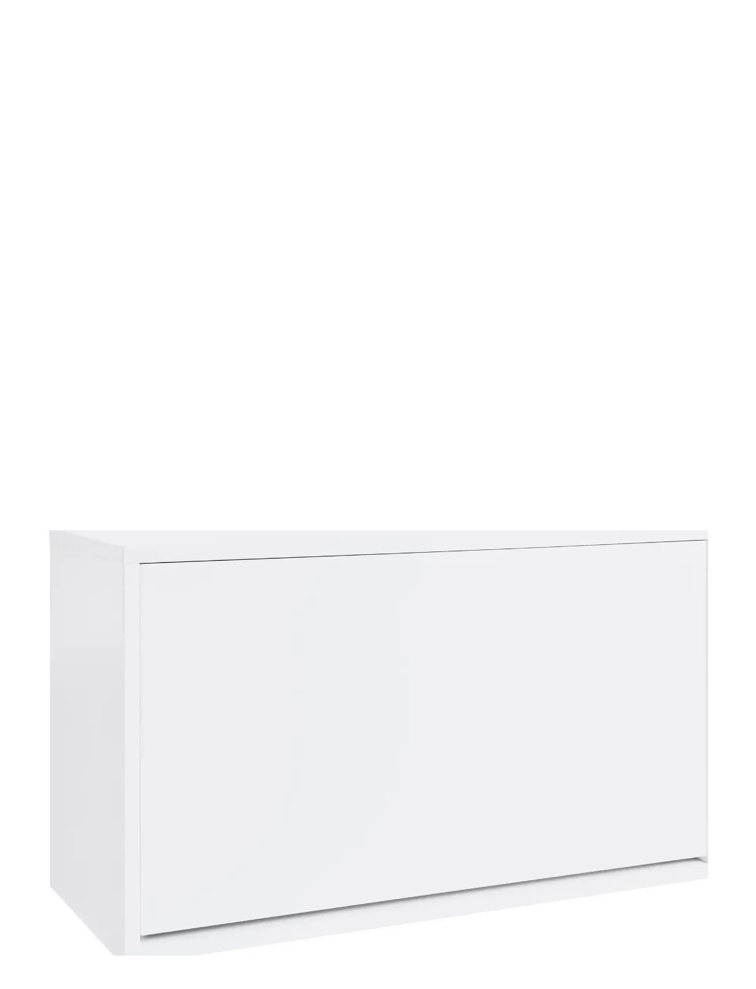ReCollector Elegant Vægmonteret Skoboks, Shoe Racks, Hvid, Str: 70X 40X 32CM