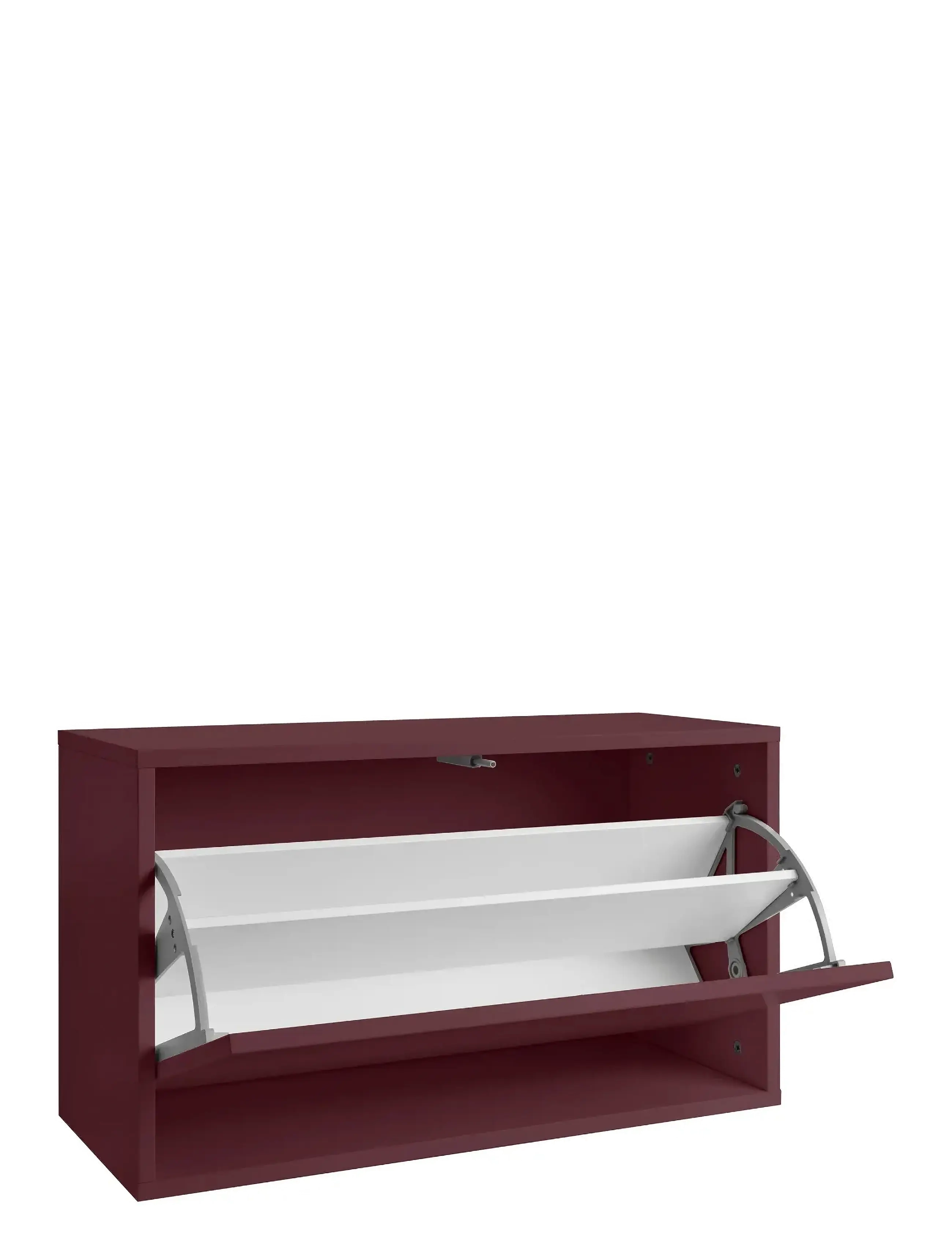 ReCollector - Elegant wall-mounted Shoe Box - shoe racks & trays - maroon red - 2