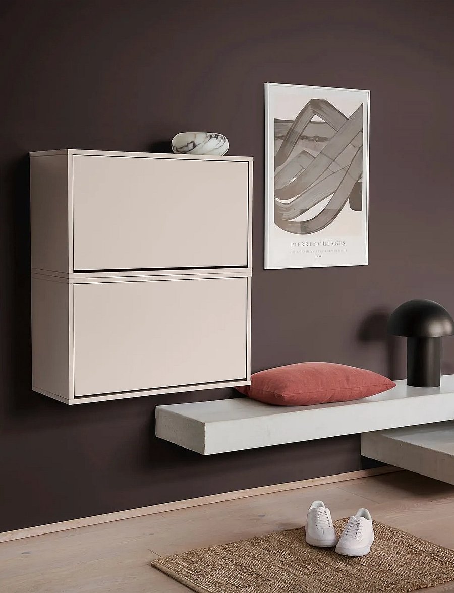 ReCollector - Elegant wall-mounted Shoe Box - schuhregale und tabletts - silver cloud grey - 0
