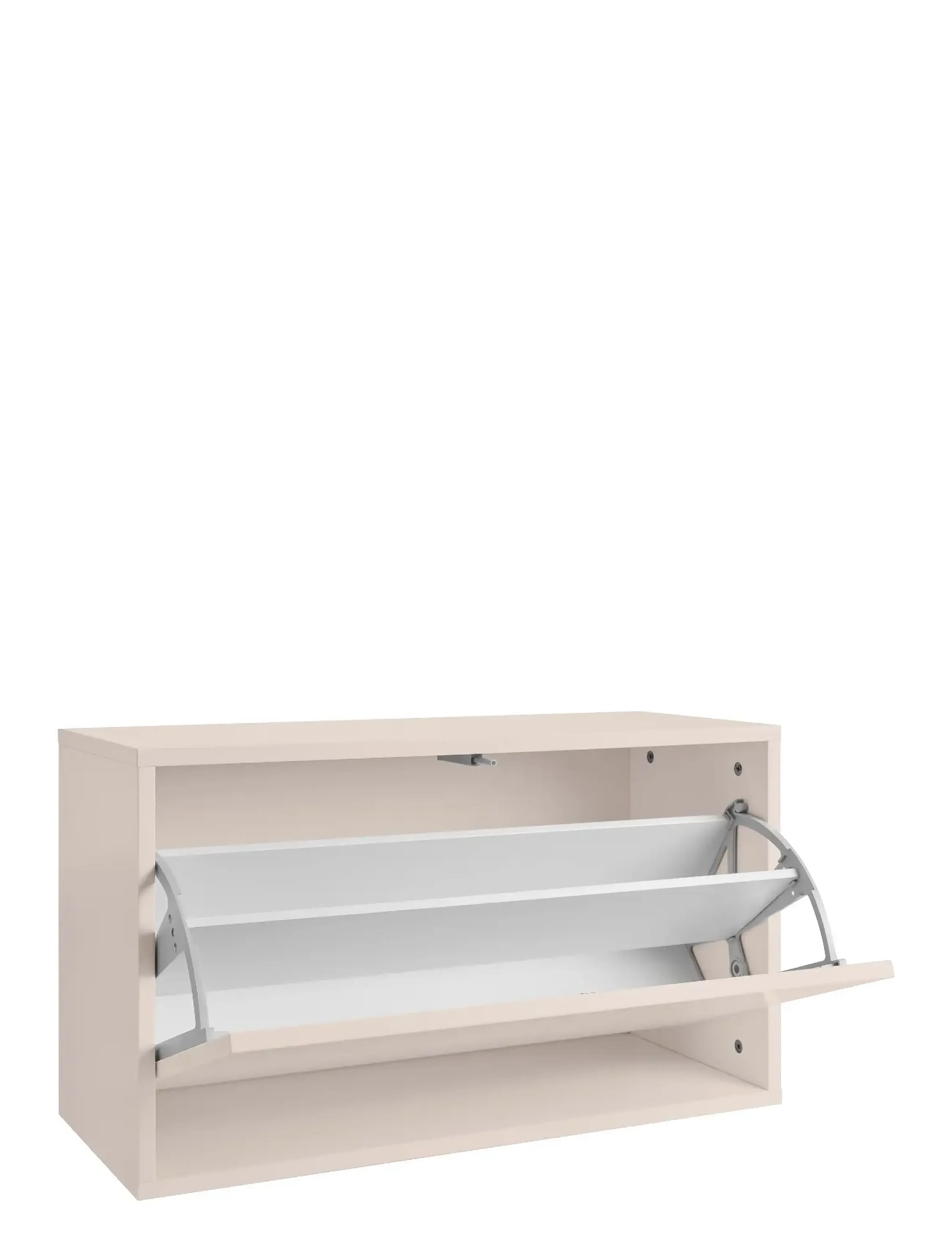 ReCollector - Elegant väggmonterad skobox - skohyllor & skoställ - silver cloud grey - 2