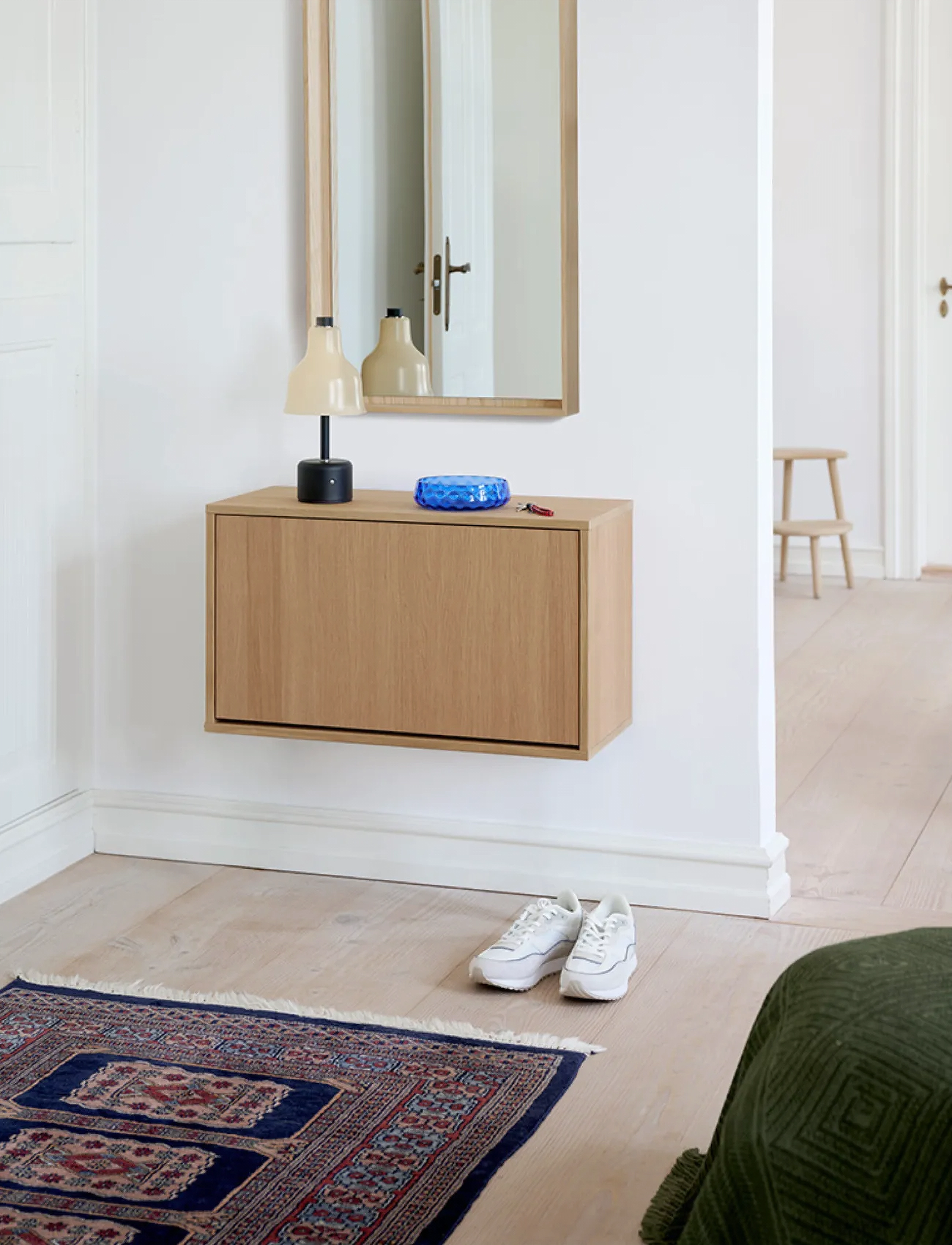 ReCollector Elegant Vægmonteret Skoboks, 70X 40X 32 cm, Furniture - Shoe Racks, Homeware