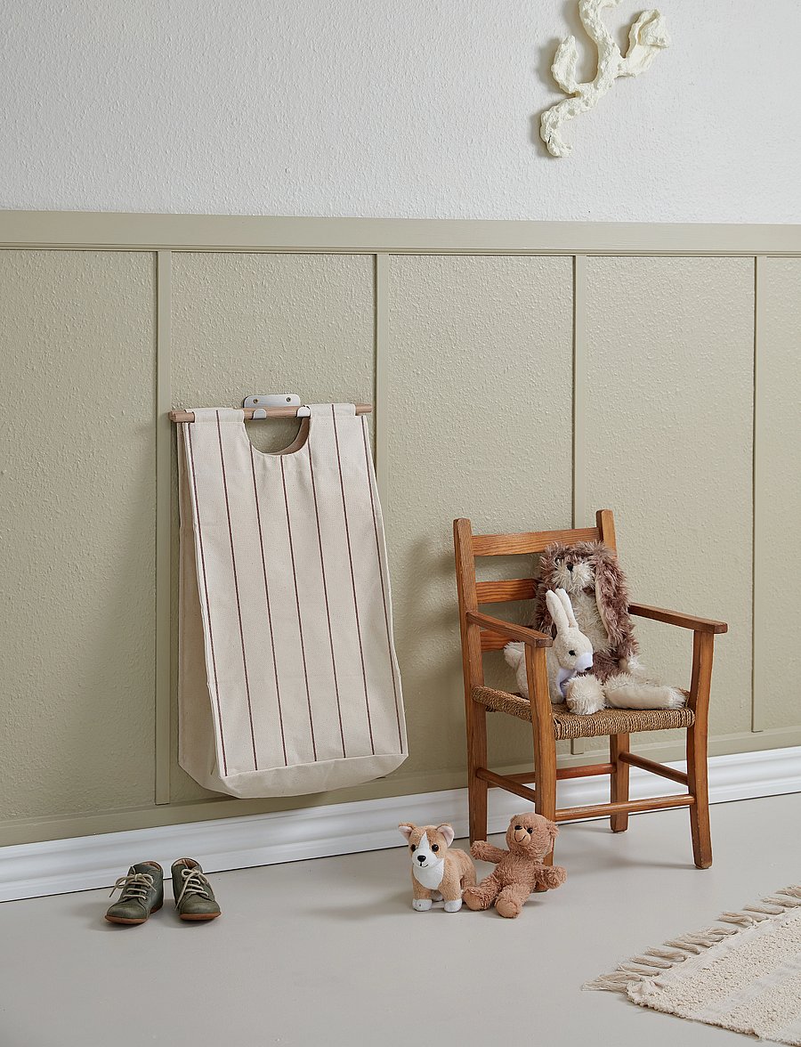 ReCollector - Stylish wall-mounted laundry bag - wäschekörbe - chestnut red - 0