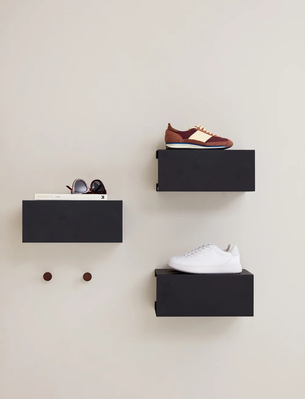 ReCollector - Stylish wall-mounted Box Shelf - kupuj według ceny - black raven - 3