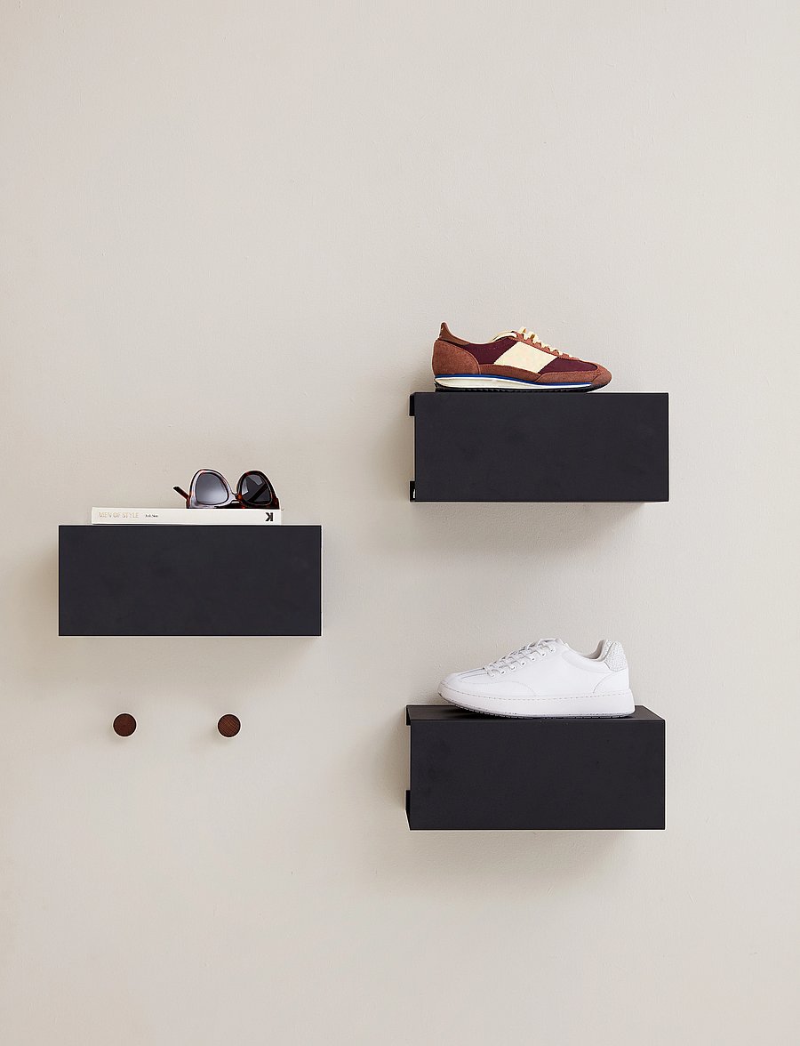 ReCollector - Stylish wall-mounted Box Shelf - regale und verwahrung - black raven - 3