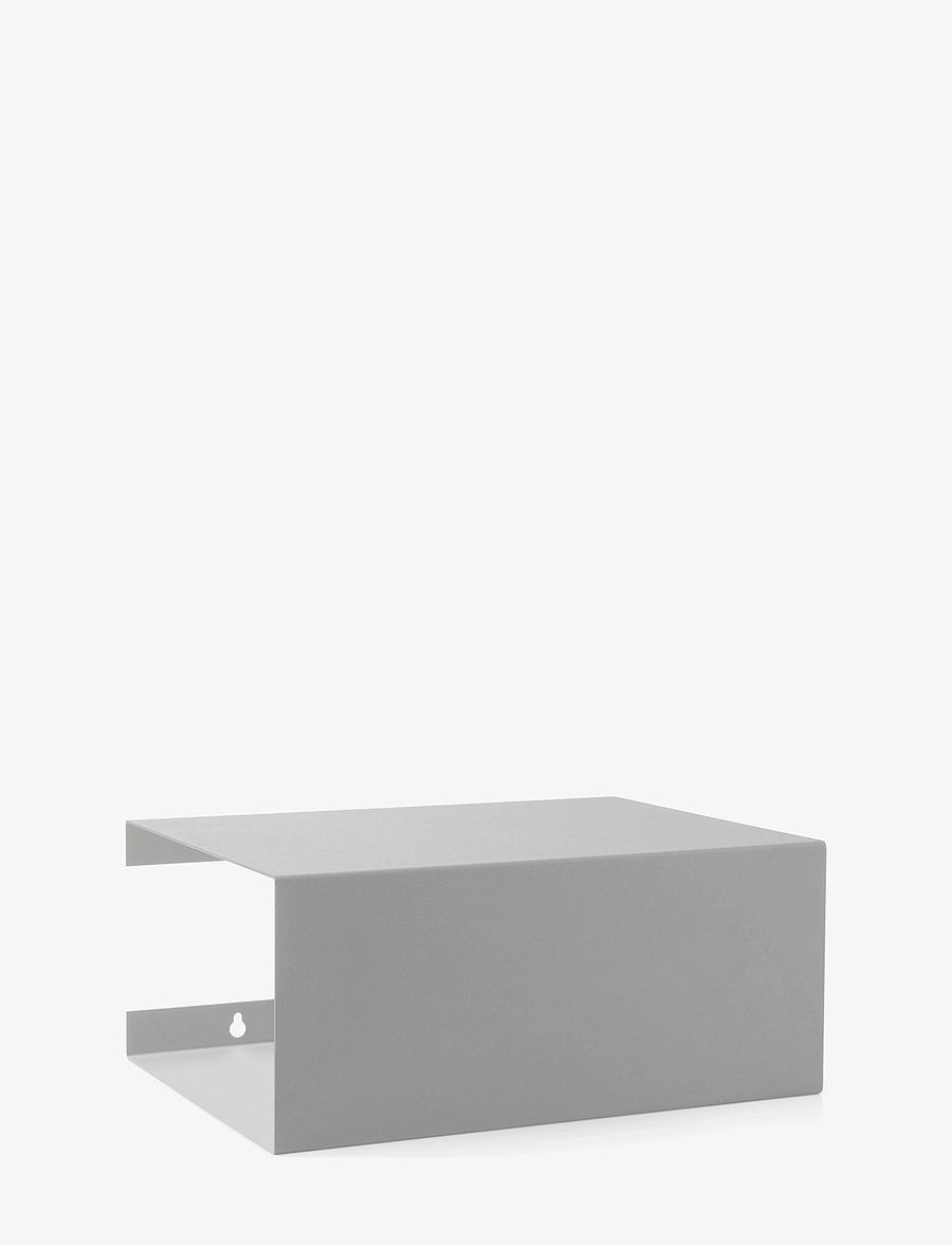 ReCollector - Stylish wall-mounted Box Shelf - stone silver - 0