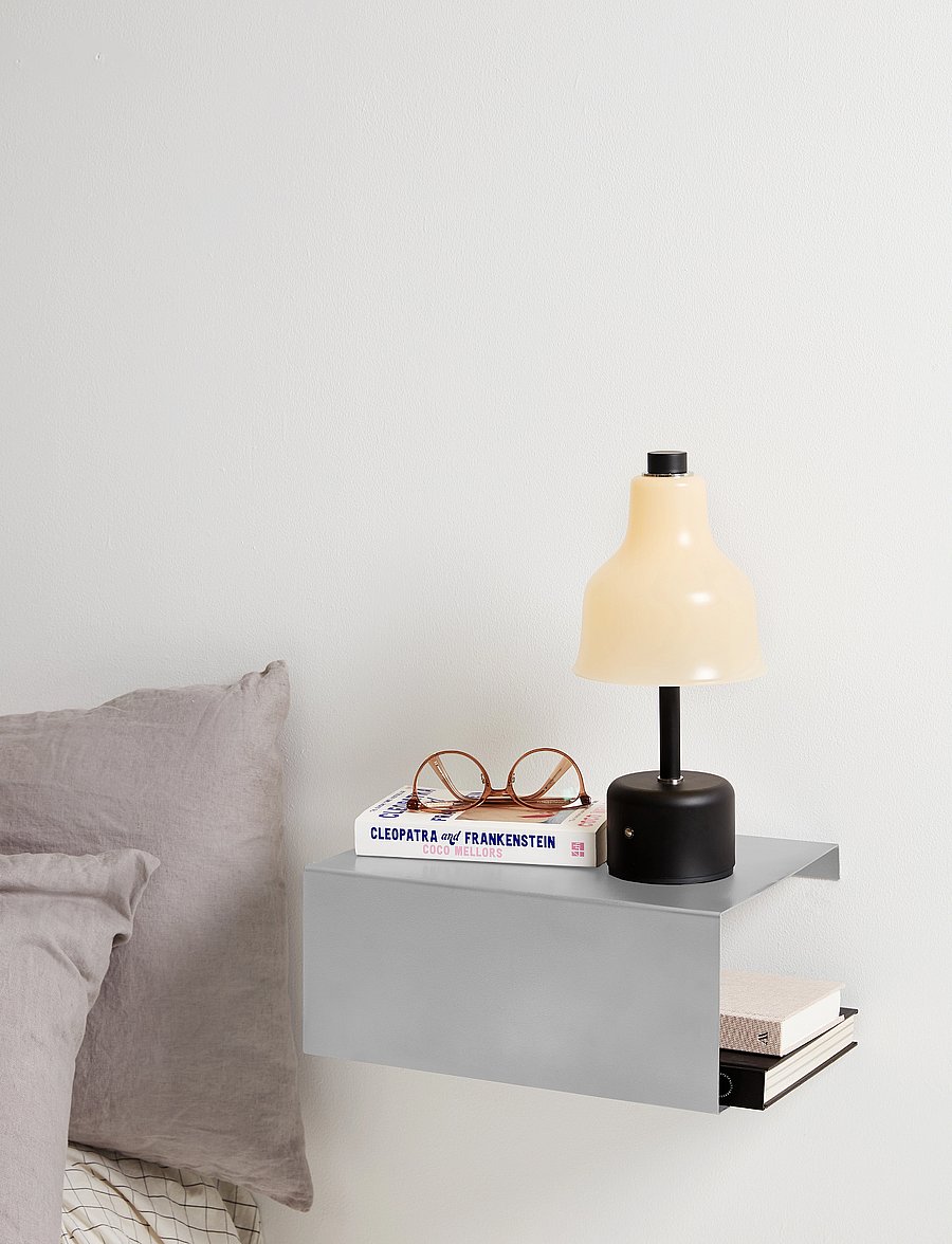 ReCollector - Stylish wall-mounted Box Shelf - stone silver - 2