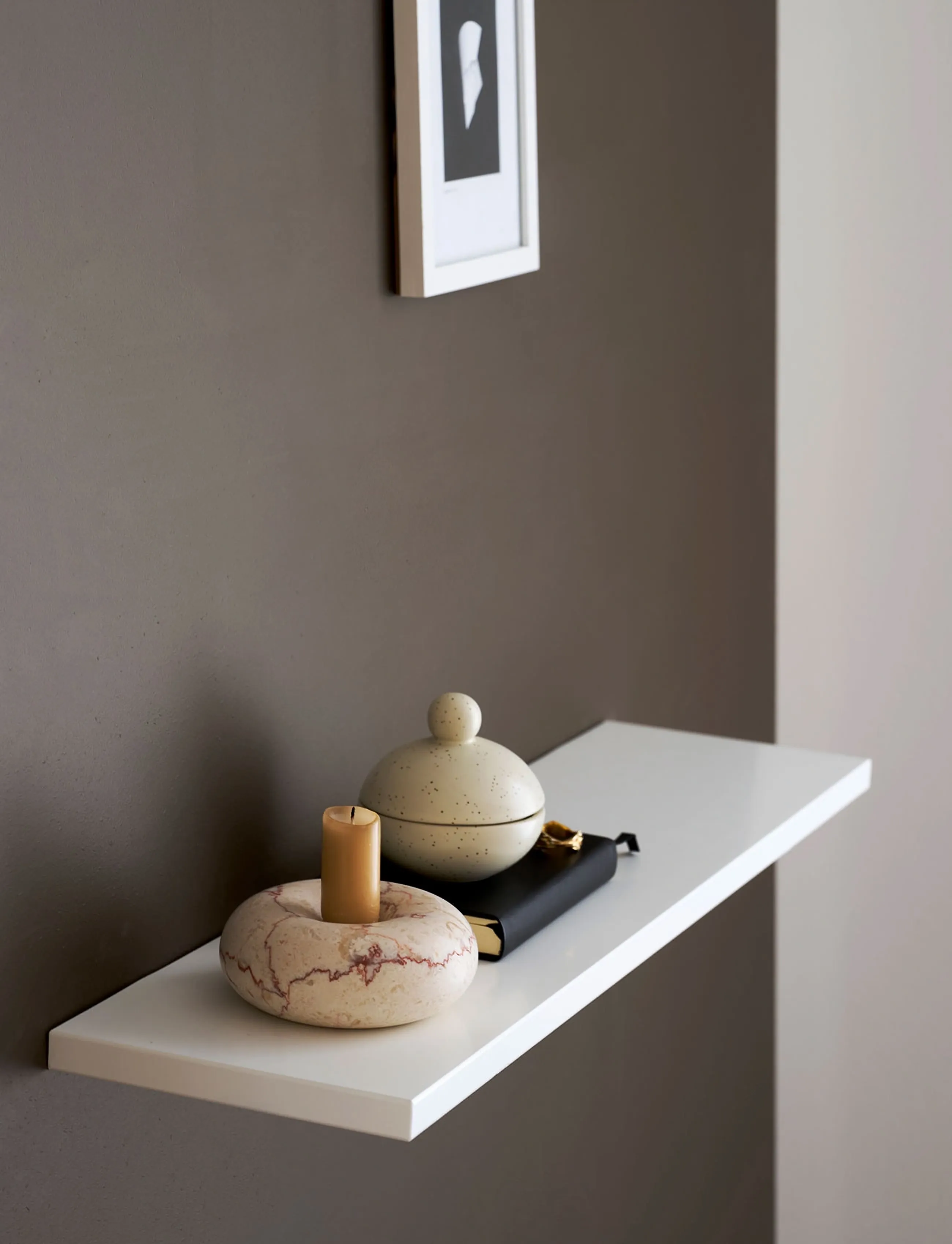 ReCollector Floating Edge Shelf Brilliant White, L60X W15X H1.5, Furniture, Weiß - Shelves, Homeware